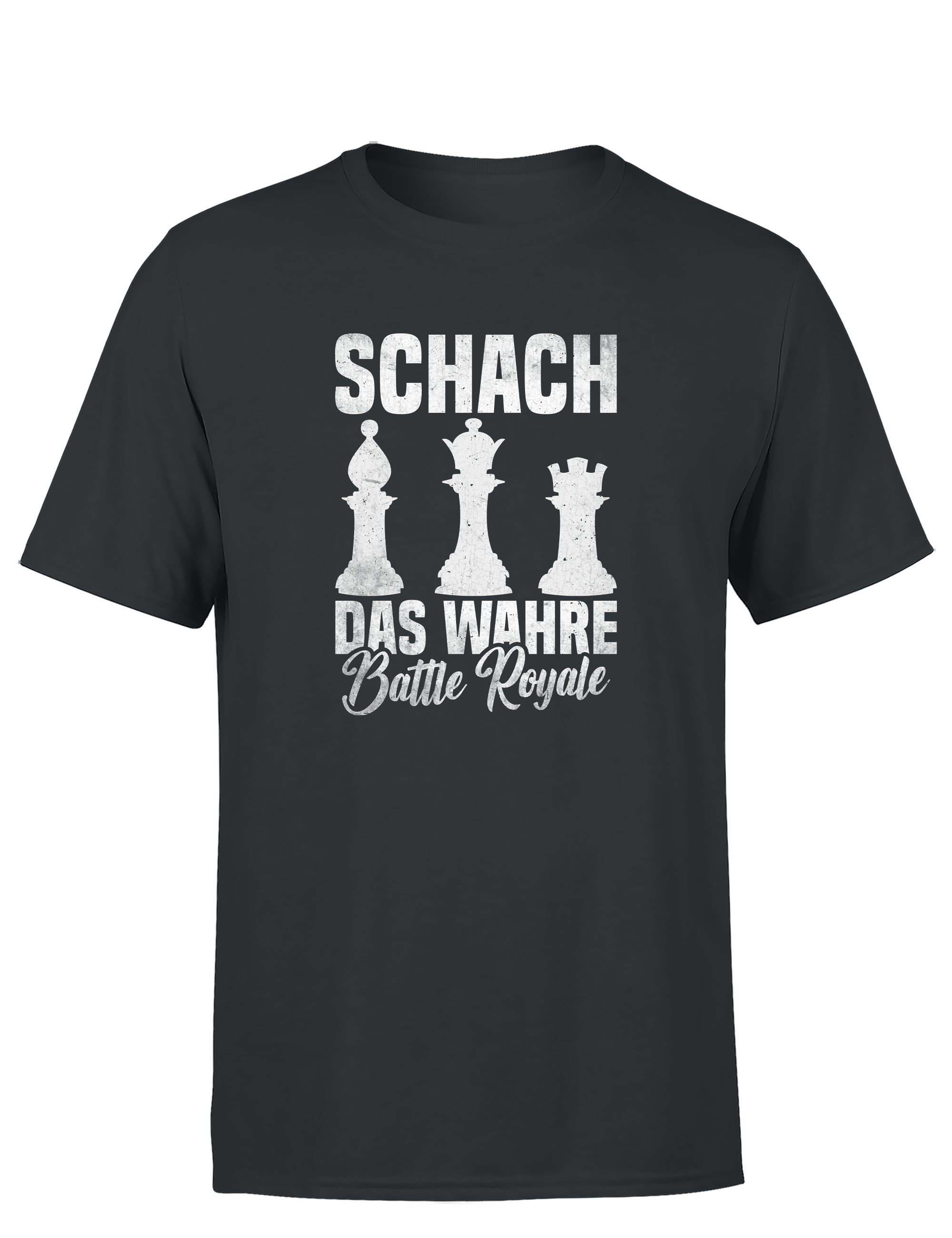 chach das wahre Battle Royale – Herren T-Shirt im Retro Stil | Perfektes Männer Shirt für Schachspieler, Turniere, Freizeit & Geschenkidee