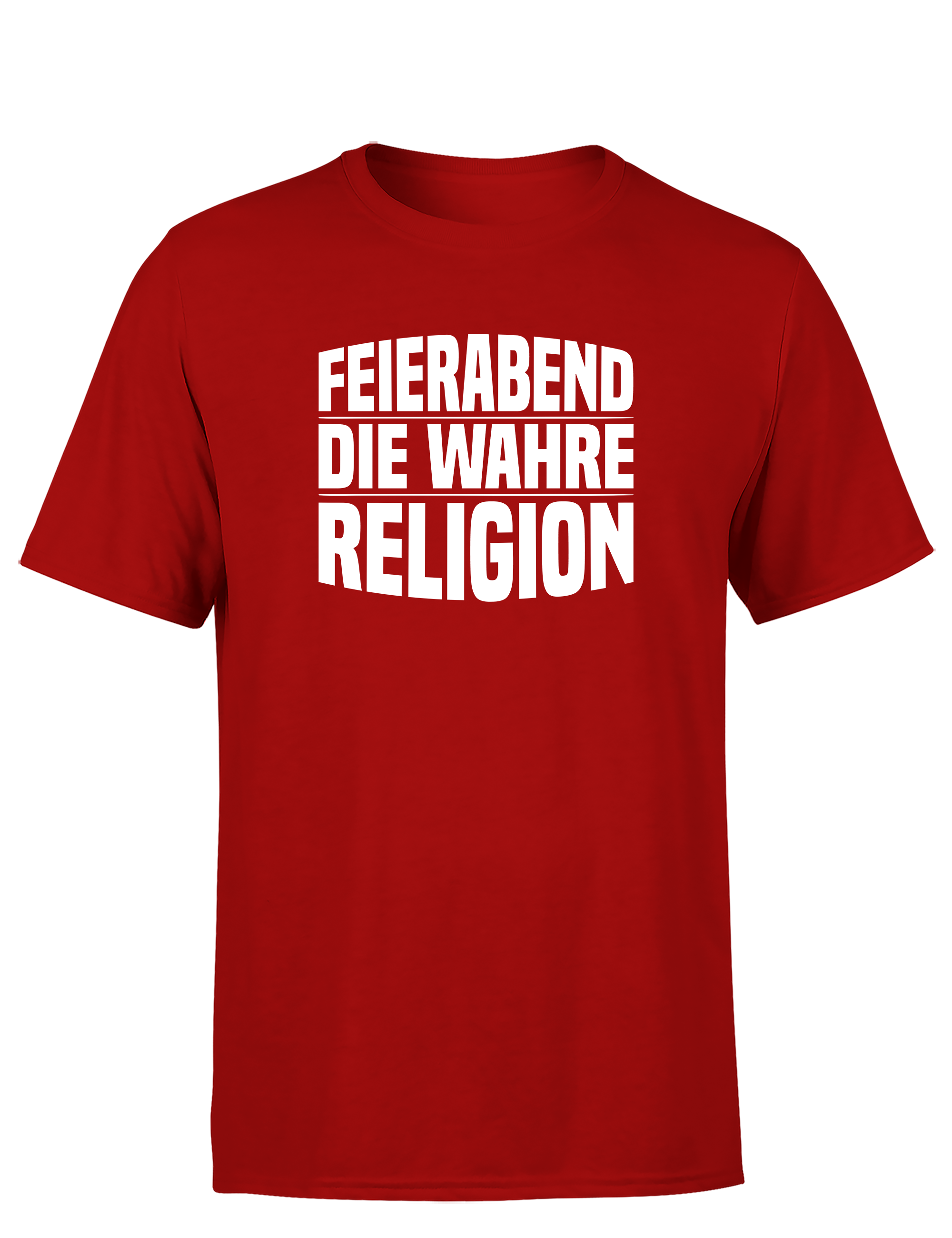 Feierabend – Herren T-Shirt „Die wahre Religion“ | Lustiges Shirt für Berufstätige & Couch-Fans