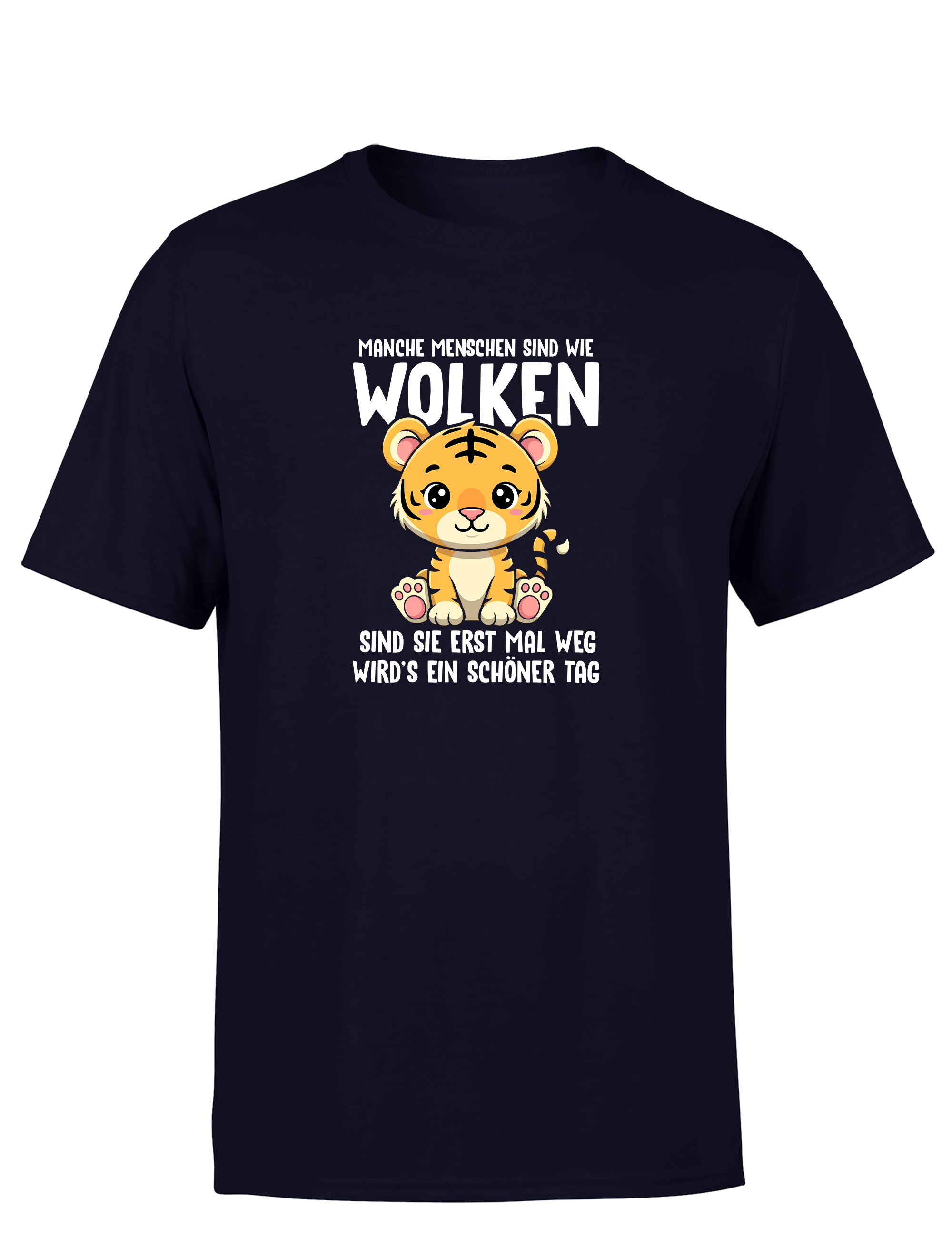 Manche Menschen sind wie Wolken – Lustiges Herren T-Shirt | Sarkastisches Spruchshirt für Humorvolle