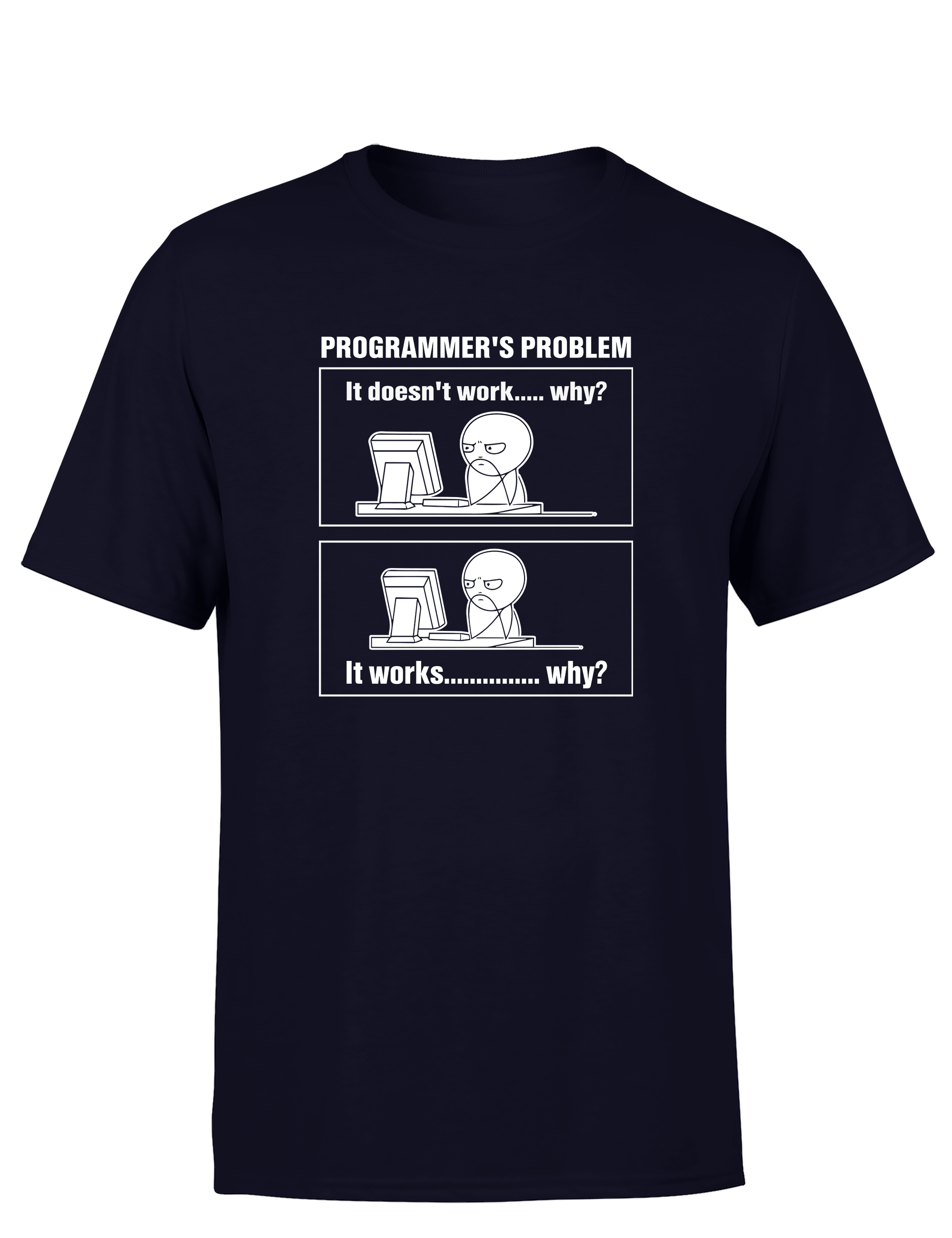 Programmer’s Problem – Herren T-Shirt im Retro Stil | Lustiges Nerd Shirt für Entwickler, Coder & IT-Fans