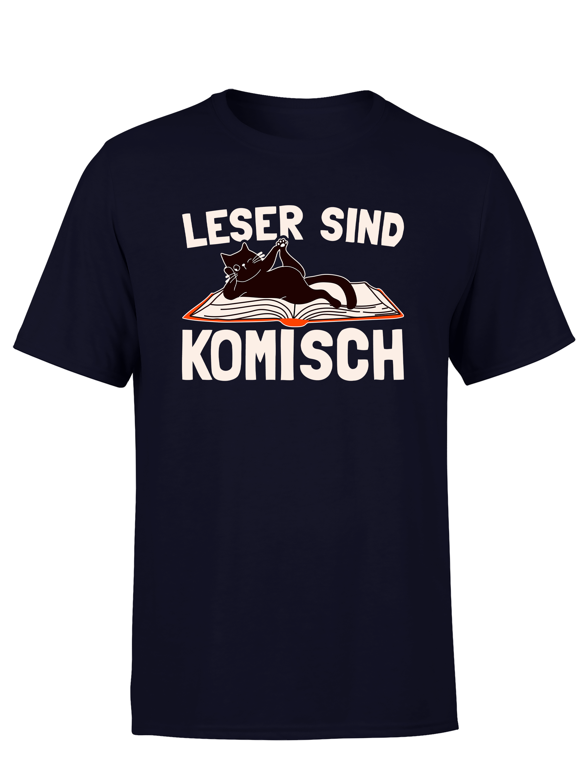 Leser sind komisch – Herren T-Shirt im Retro Stil | Lustiges Shirt für Bücherwürmer, Bibliothek & Geschenkidee