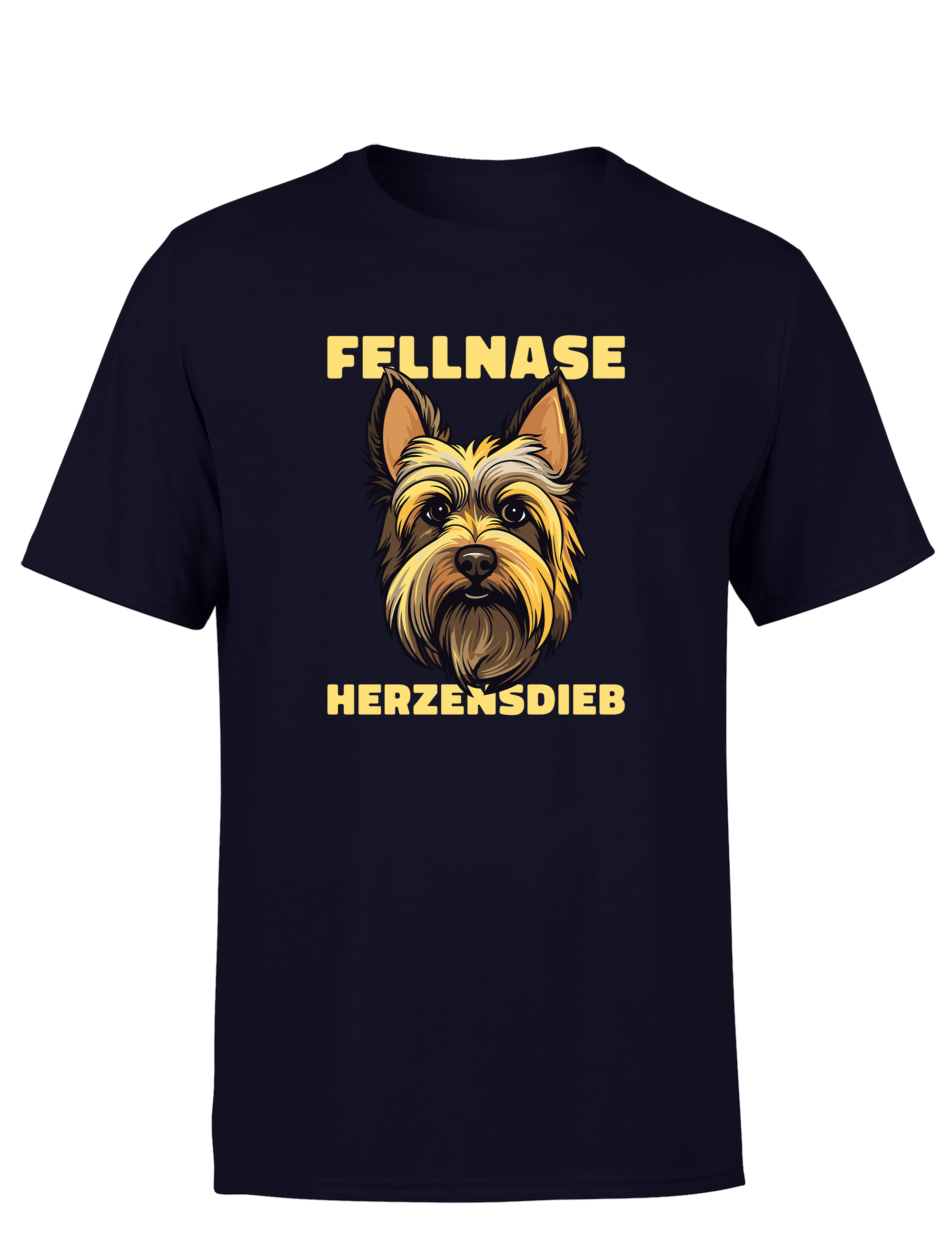 Herren T-Shirt Fellnase Herzensdieb | Süßes Hunde Shirt für Hundeliebhaber
