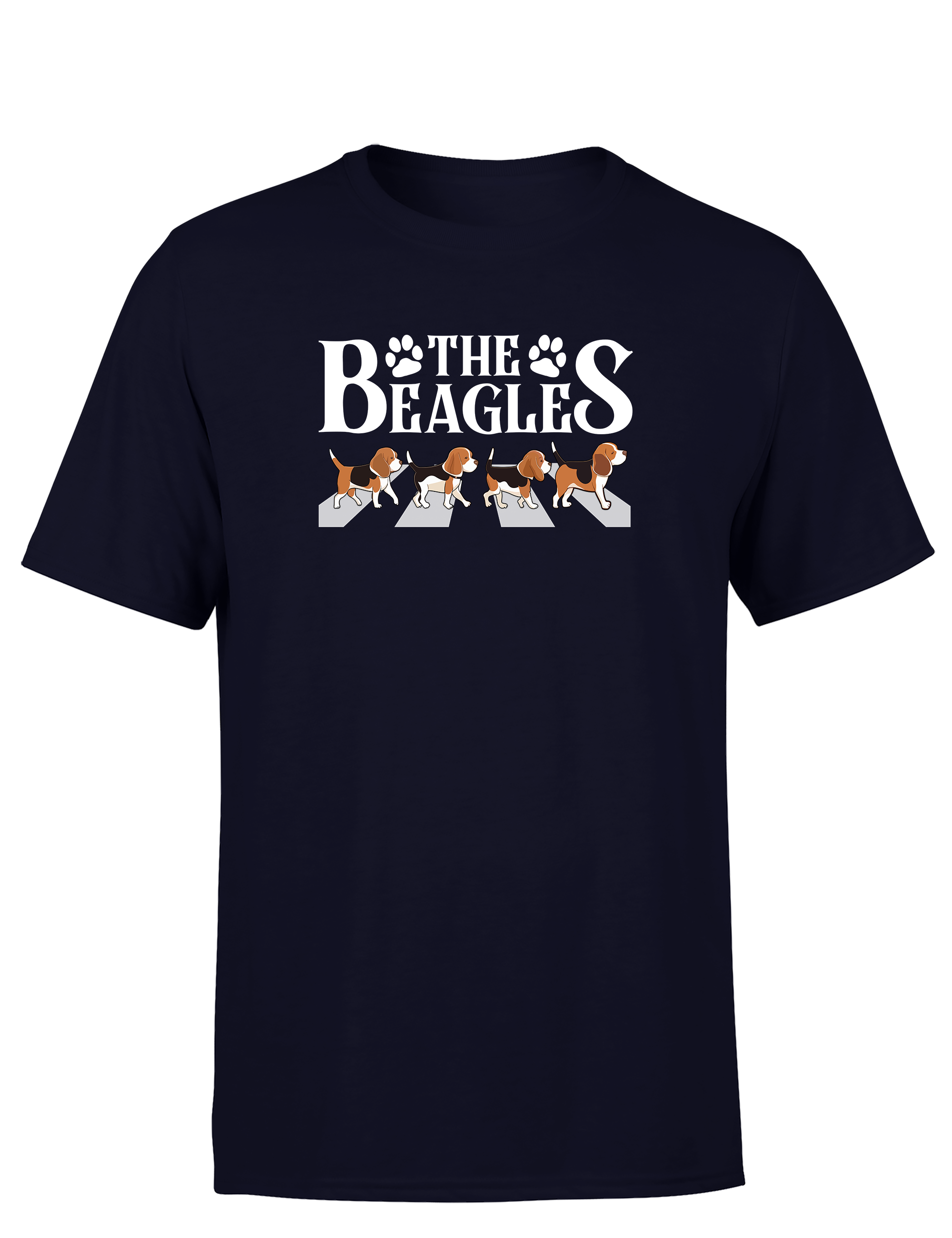Lustiges Herren T-Shirt „The Beagles“ | Witziges Hunde-Shirt im Abbey-Road Style