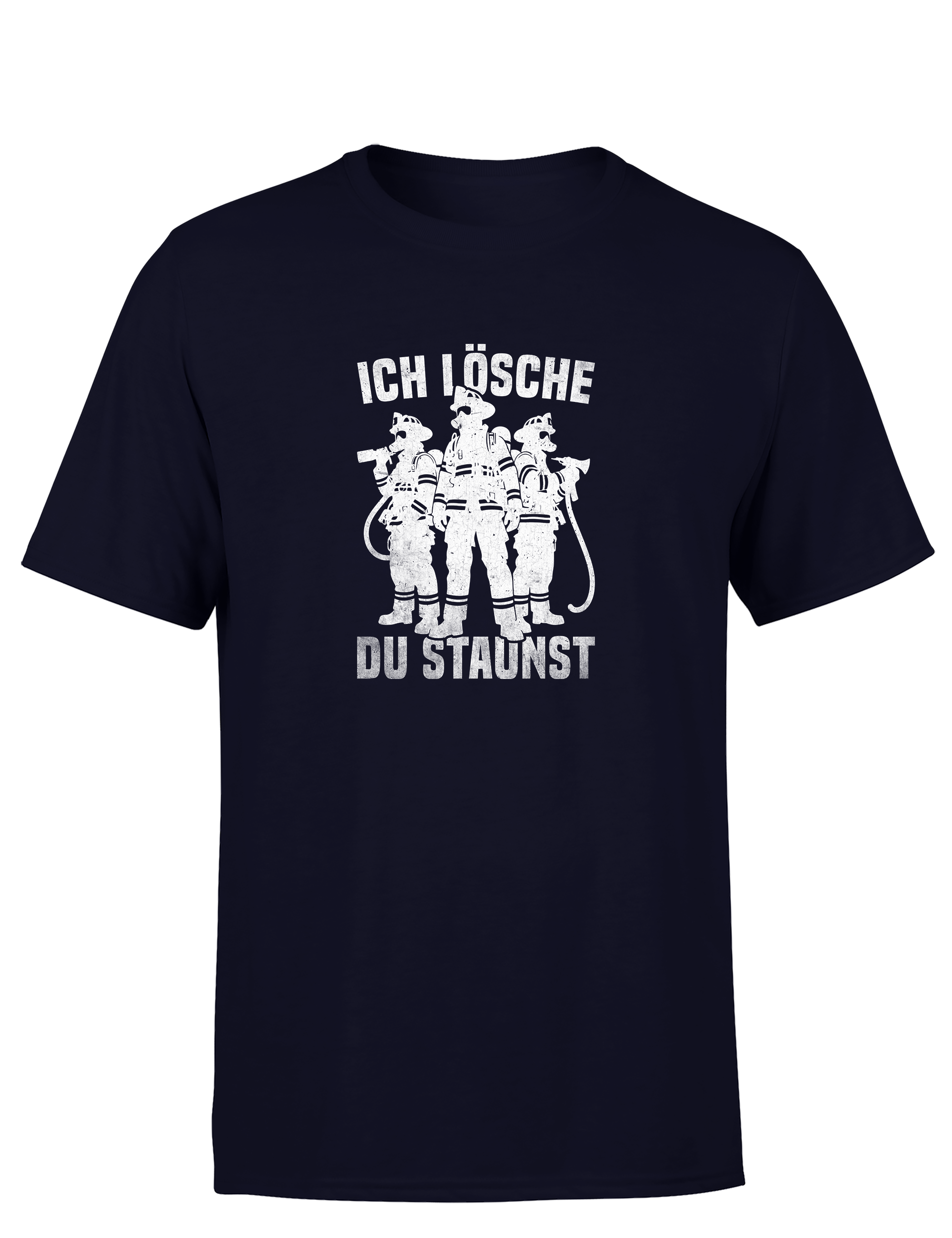 Feuerwehr – Herren T-Shirt „Ich lösche, du staunst“ | Lustiges Firefighter Shirt für echte Einsatzhelden
