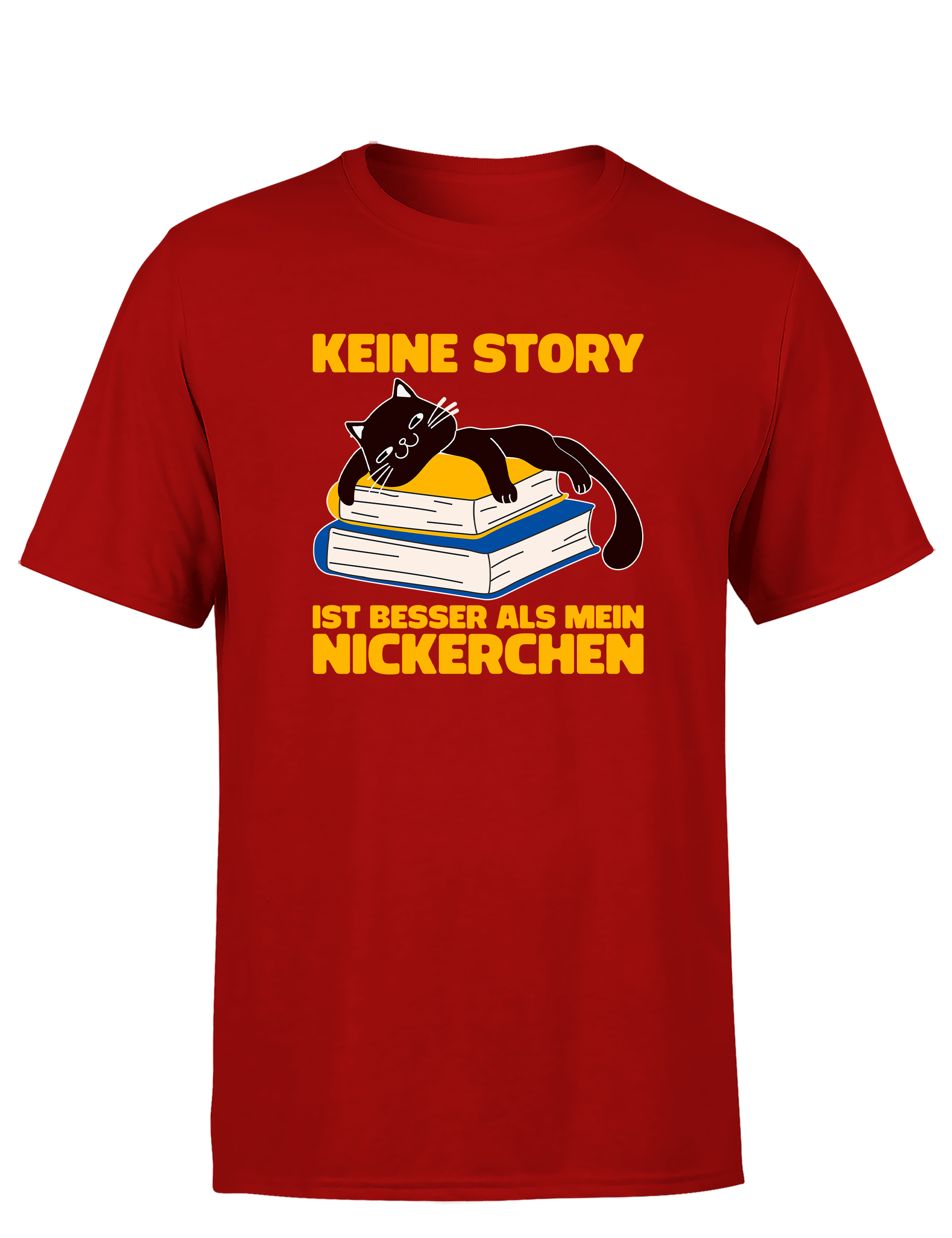 Keine Story ist besser als mein Nickerchen – Herren T-Shirt im Retro Stil | Lustiges Shirt für Leseratten, Bibliothek & Freizeit