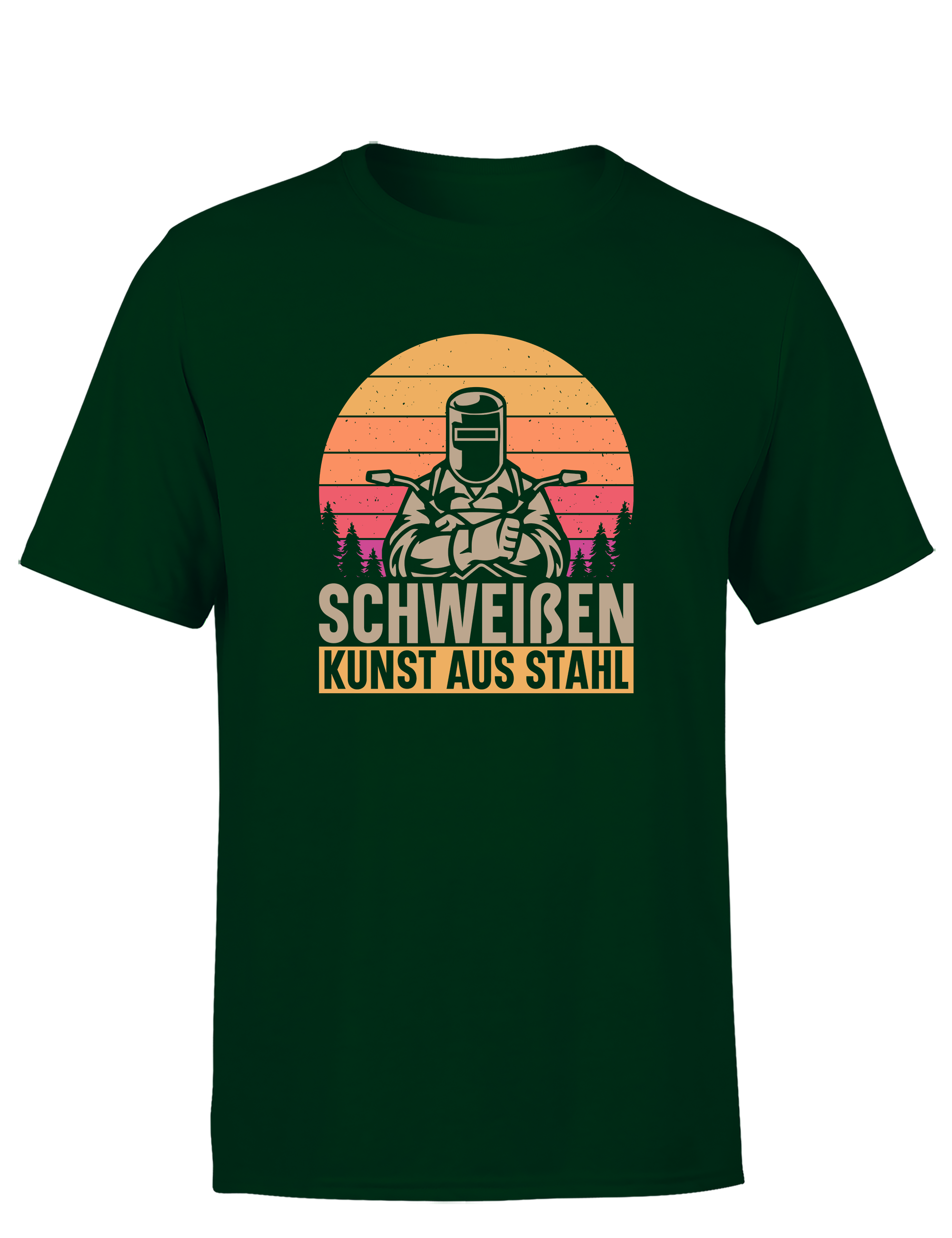 Schweißen – Kunst aus Stahl – Herren T-Shirt im Retro Stil | Lustiges Shirt für Schweißer, Metallbauer & Handwerker
