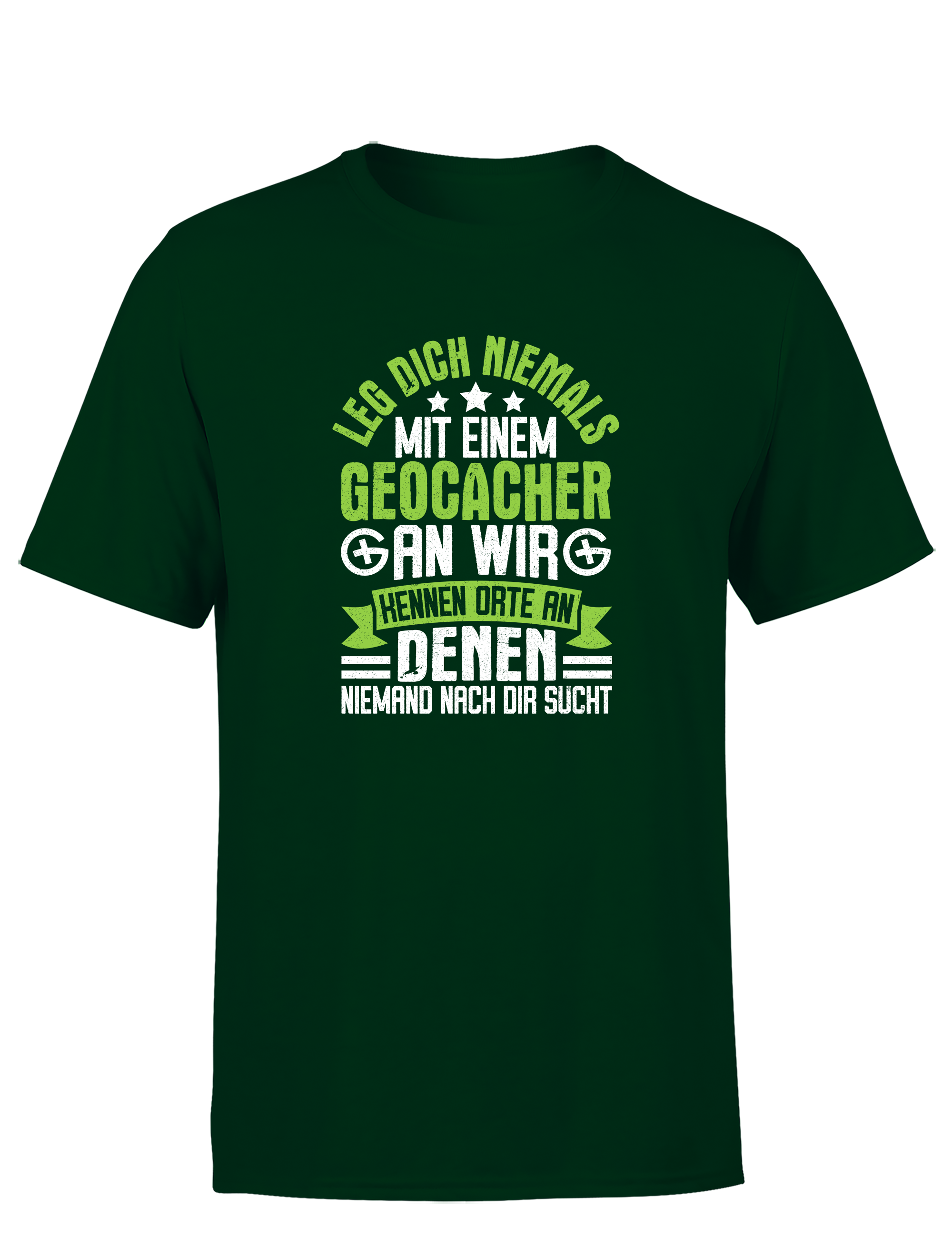 Geocacher Humor – Herren T-Shirt | Lustiges Sprüche-Shirt für Schatzsucher & Outdoor-Fans