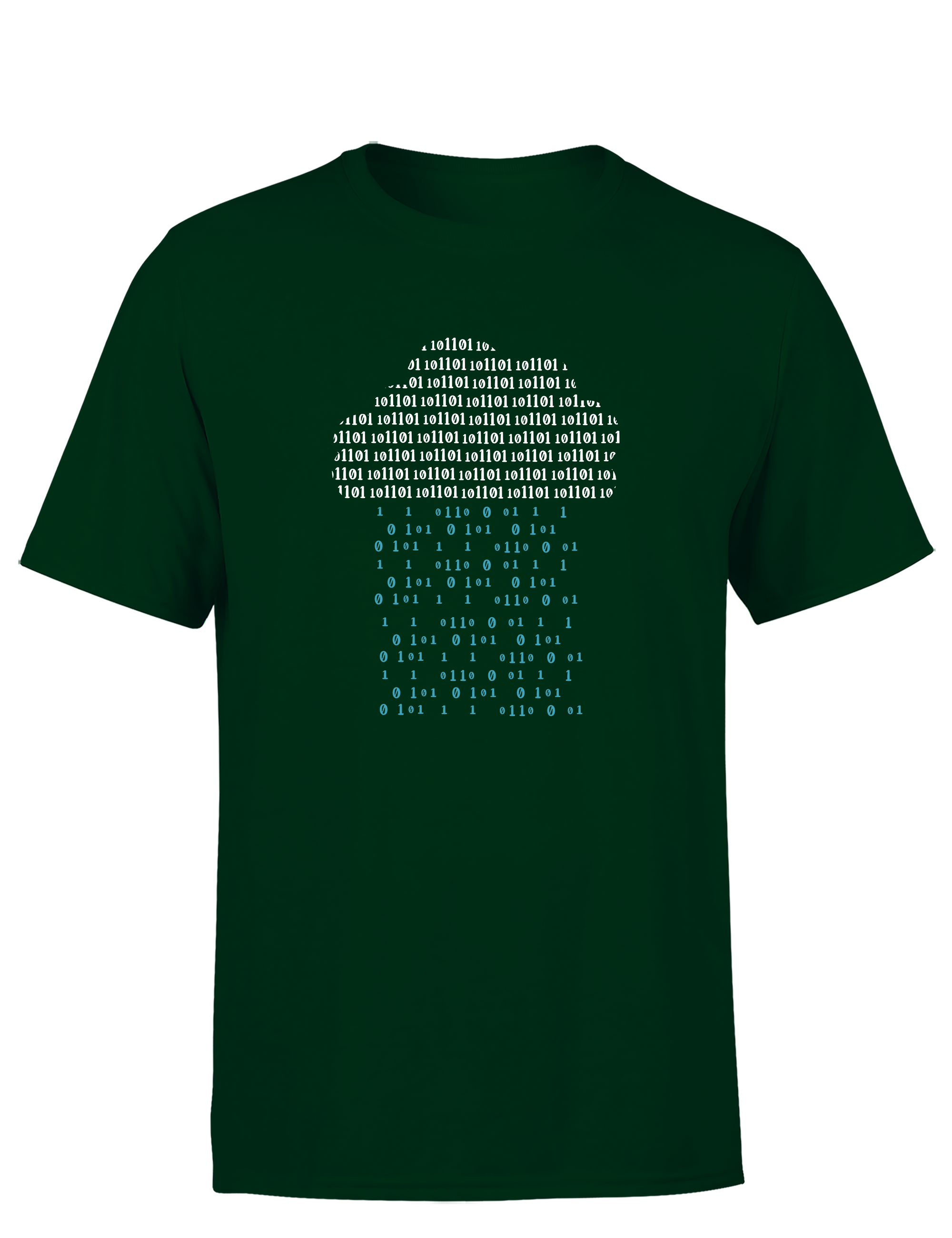 Binary Mushroom – Herren T-Shirt im Retro Stil | Lustiges Nerd Shirt für Gamer, Programmierer & IT-Fans