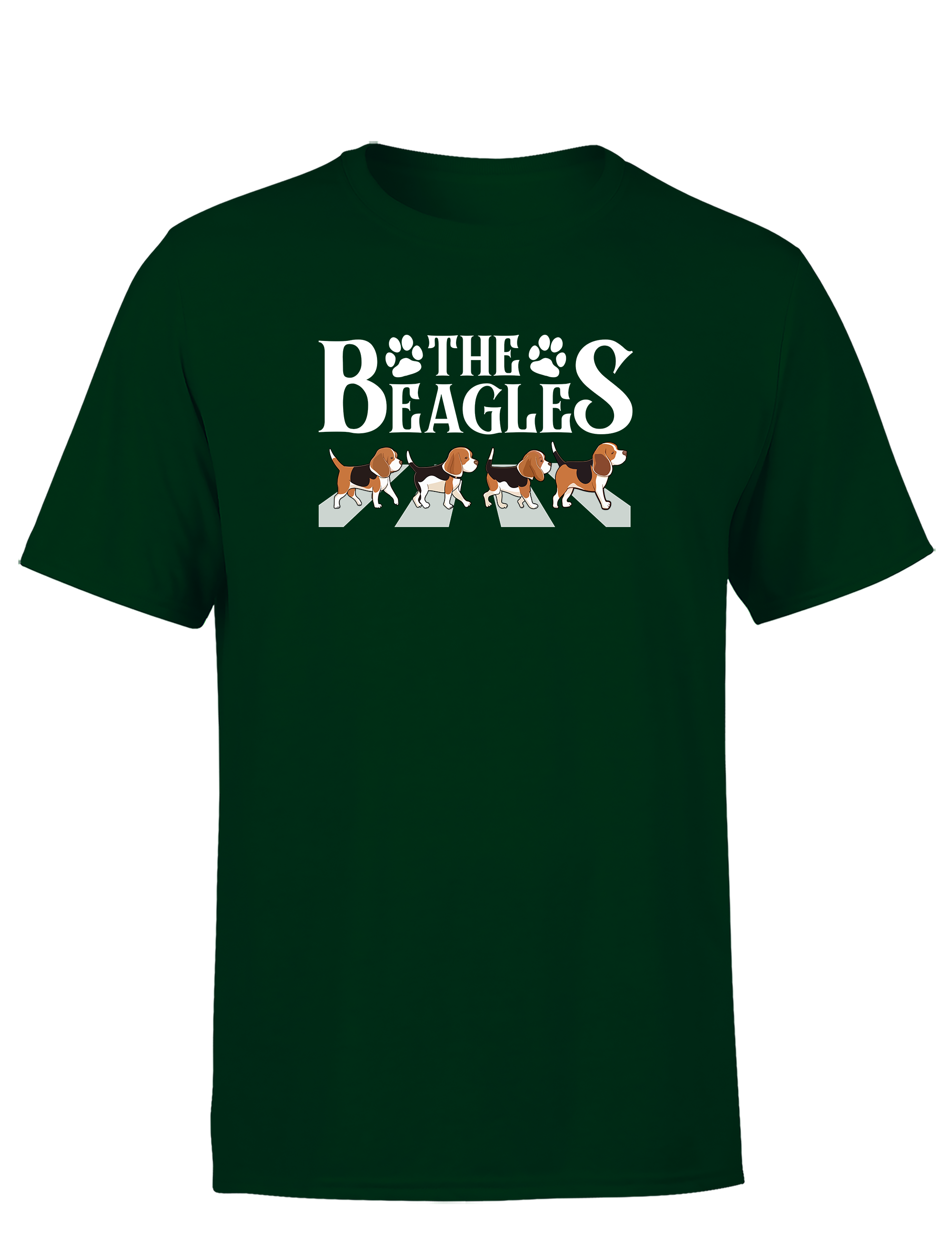 Lustiges Herren T-Shirt „The Beagles“ | Witziges Hunde-Shirt im Abbey-Road Style