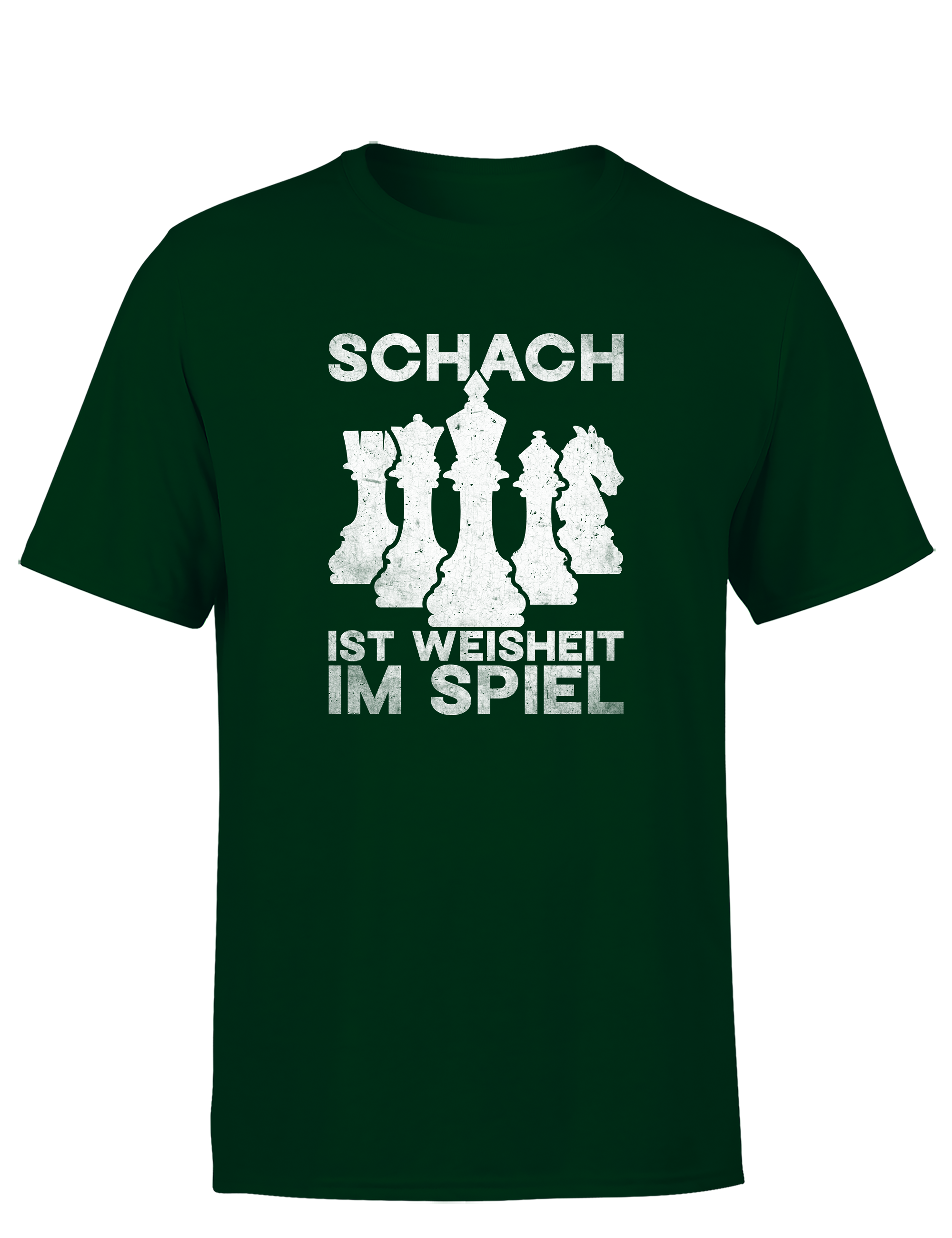 Schach ist Weisheit im Spiel – Herren T-Shirt im Retro Stil | Perfektes Männer Shirt für Schachspieler, Turniere, Freizeit & Geschenkidee