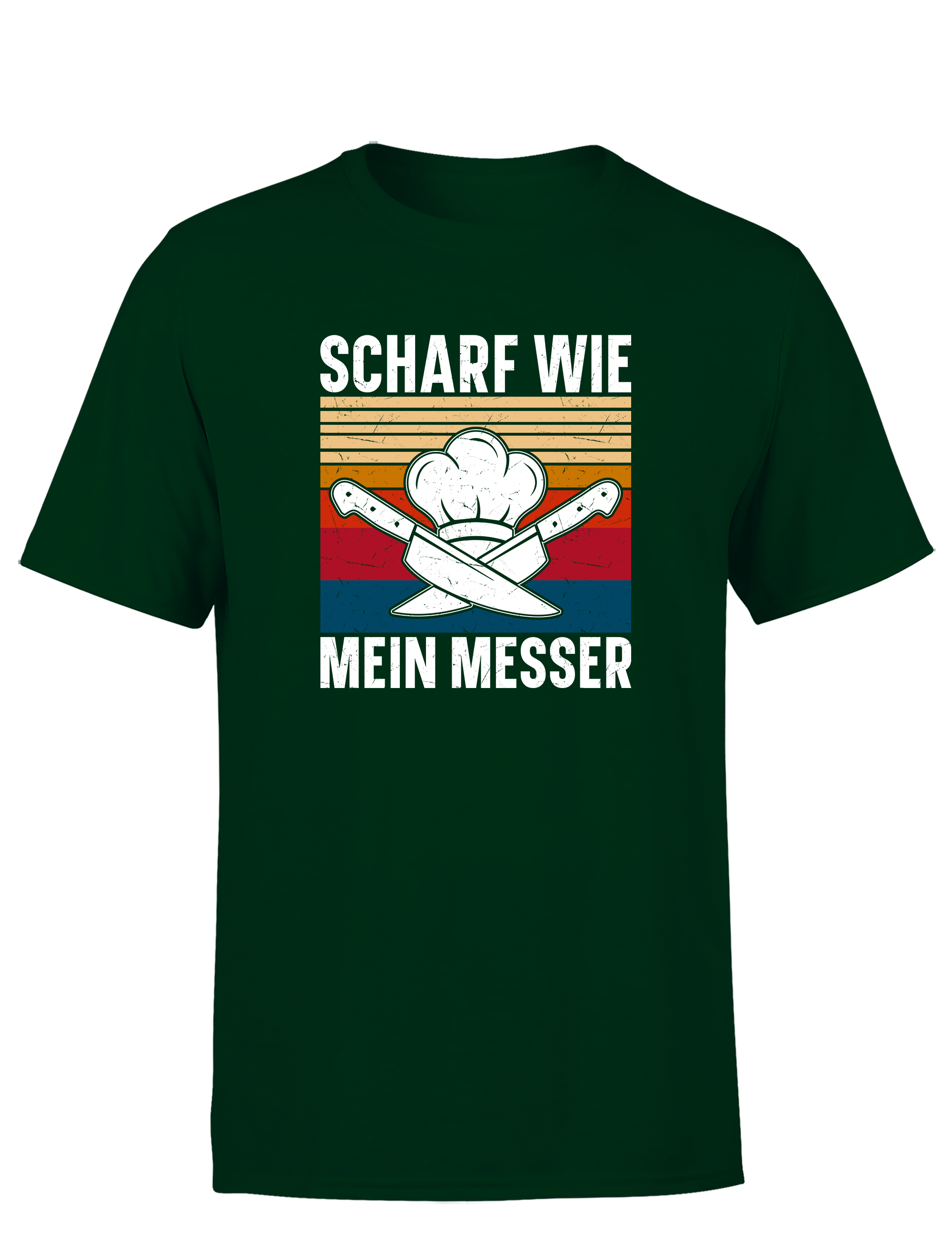 Herren T-Shirt „Scharf wie mein Messer“ | Lustiges Koch Shirt für Männer & Küchenprofis
