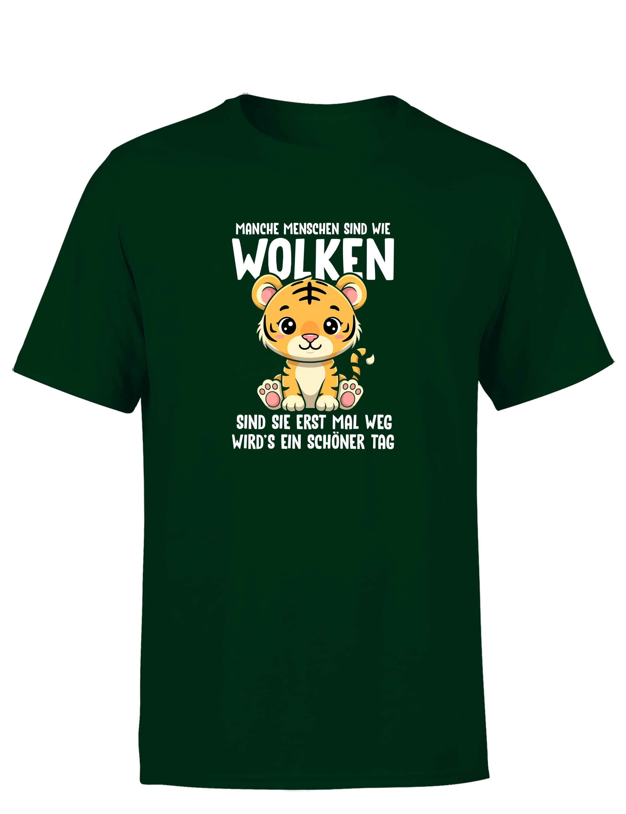 Manche Menschen sind wie Wolken – Lustiges Herren T-Shirt | Sarkastisches Spruchshirt für Humorvolle