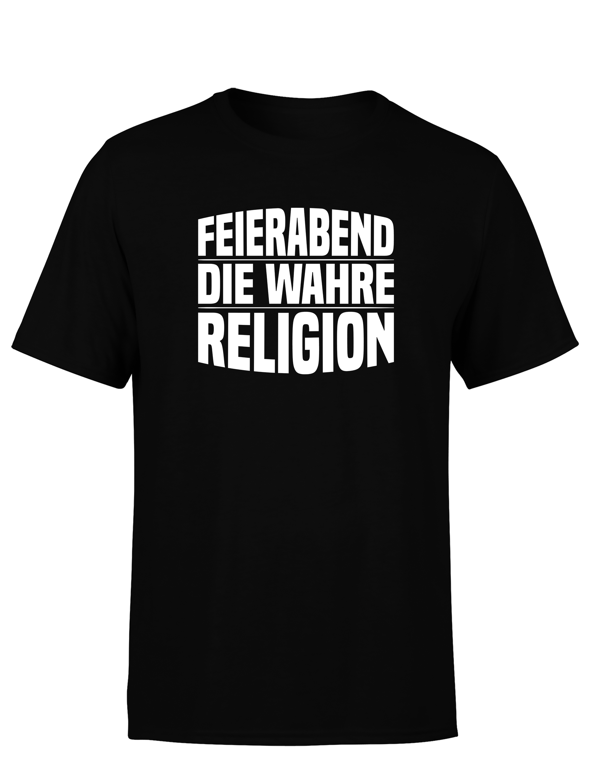Feierabend – Herren T-Shirt „Die wahre Religion“ | Lustiges Shirt für Berufstätige & Couch-Fans
