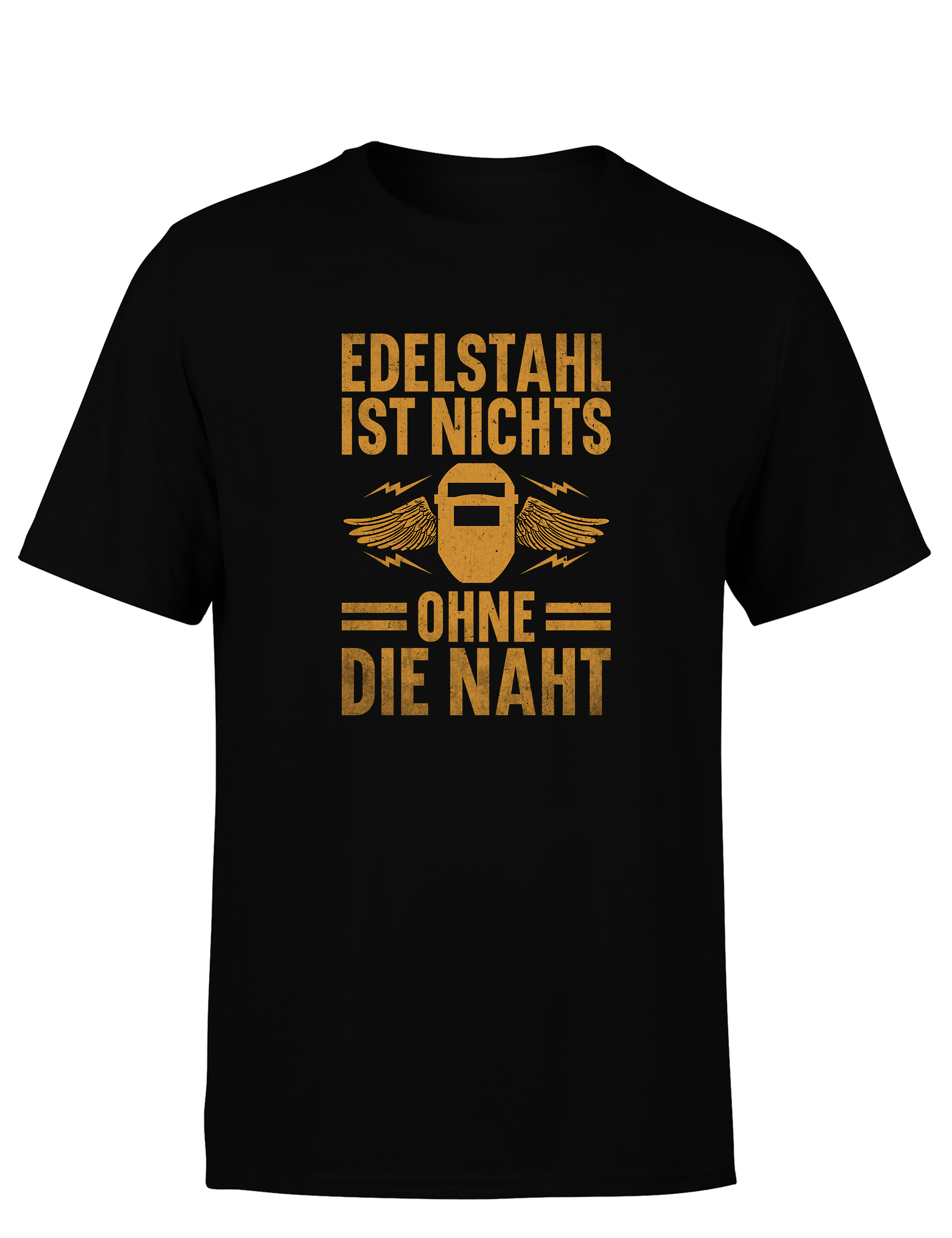 Edelstahl ist nichts ohne die Naht – Herren T-Shirt im Retro Stil | Lustiges Shirt für Schweißer, Metallbauer & Handwerker