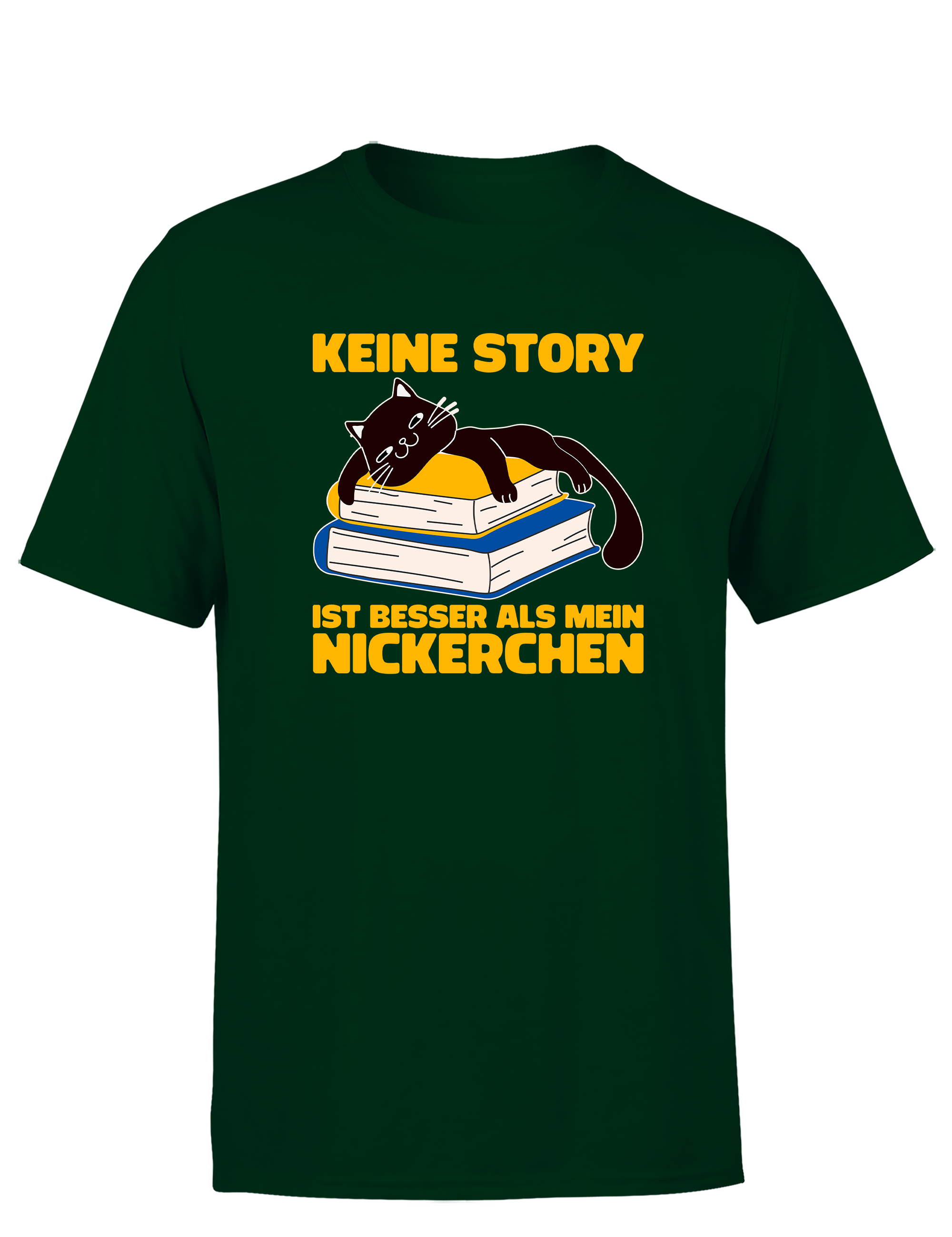 Keine Story ist besser als mein Nickerchen – Herren T-Shirt im Retro Stil | Lustiges Shirt für Leseratten, Bibliothek & Freizeit