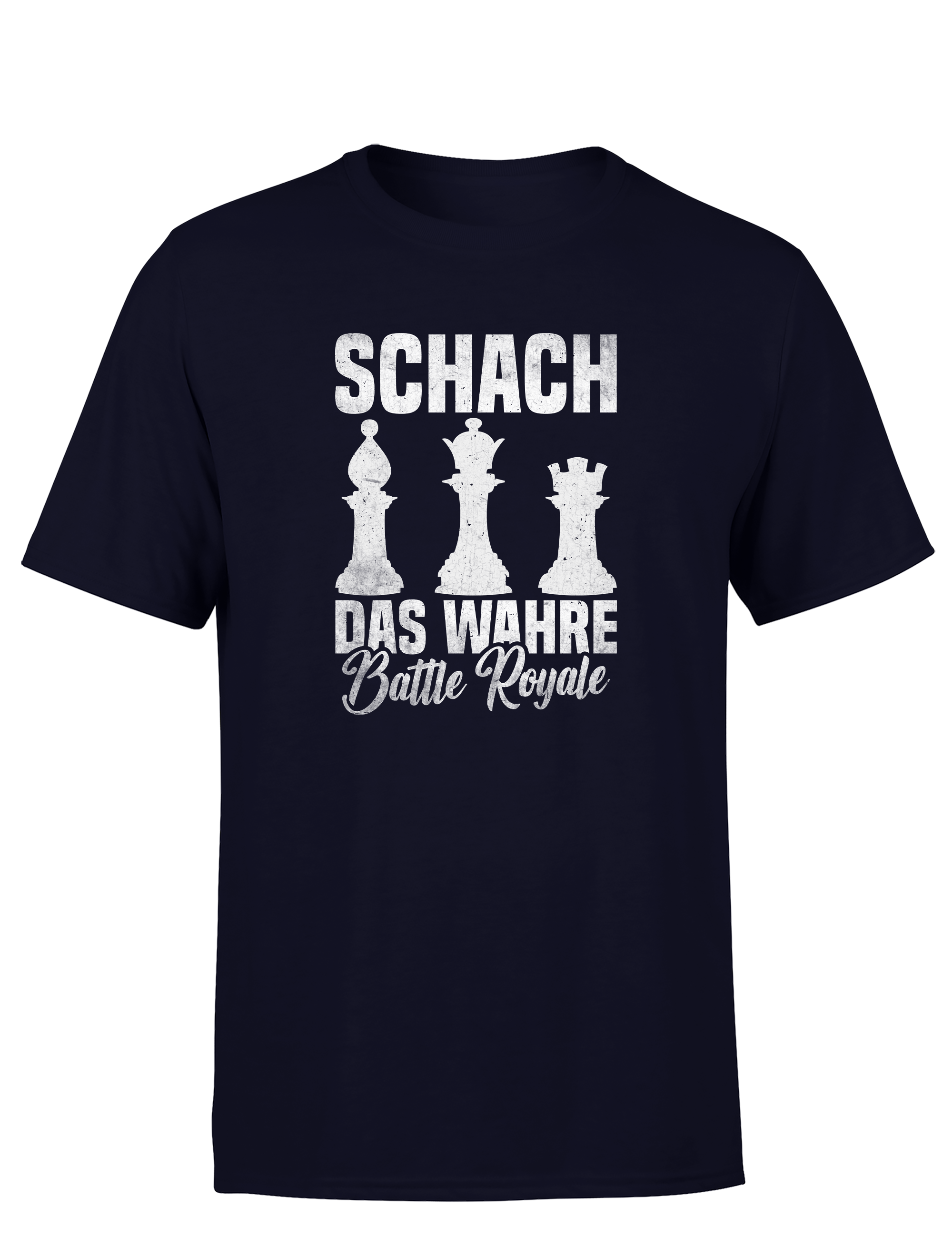 chach das wahre Battle Royale – Herren T-Shirt im Retro Stil | Perfektes Männer Shirt für Schachspieler, Turniere, Freizeit & Geschenkidee
