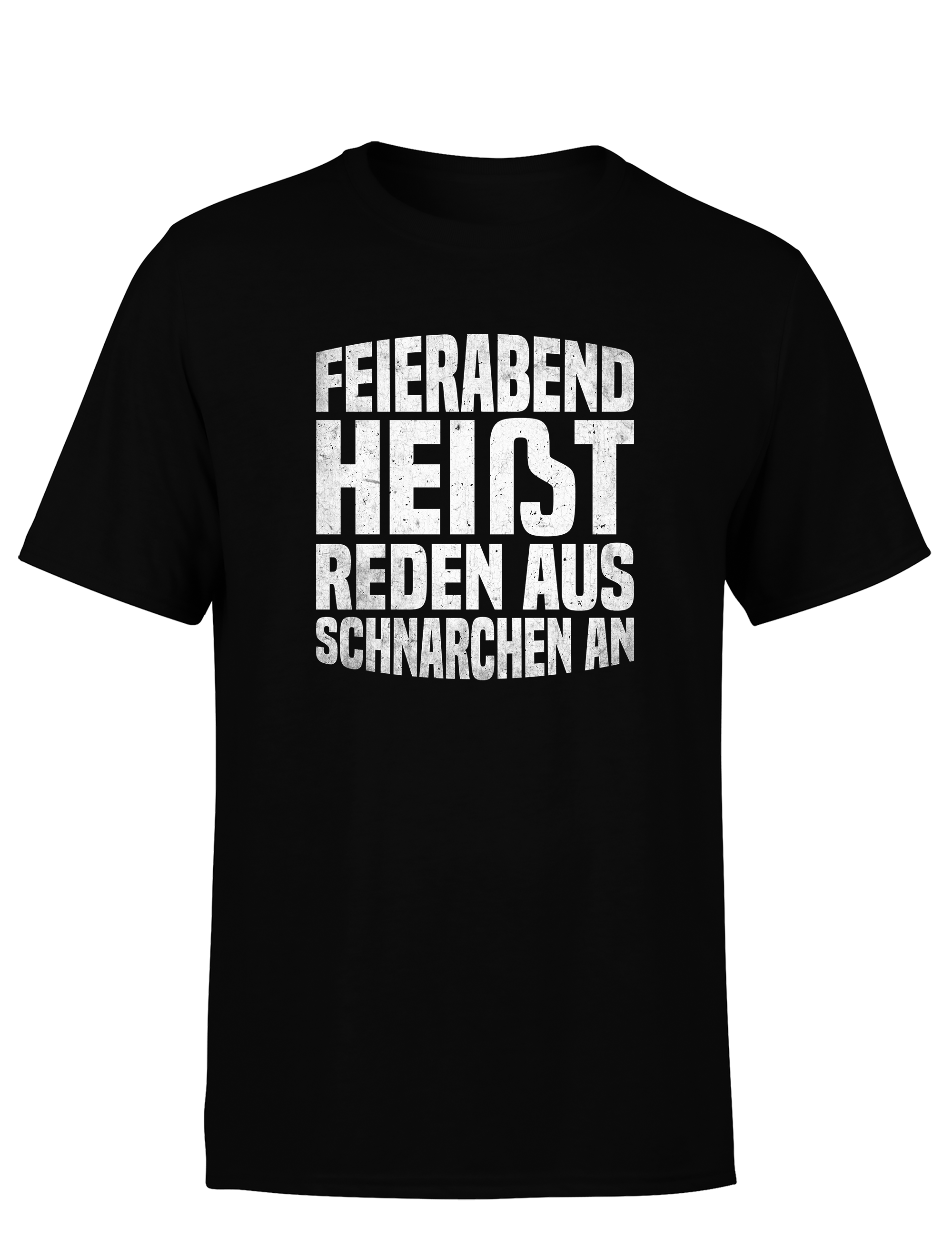 Feierabend Humor – Herren T-Shirt „Reden aus, Schnarchen an“ | Lustiges Shirt für Bürohengste & Schlafmützen
