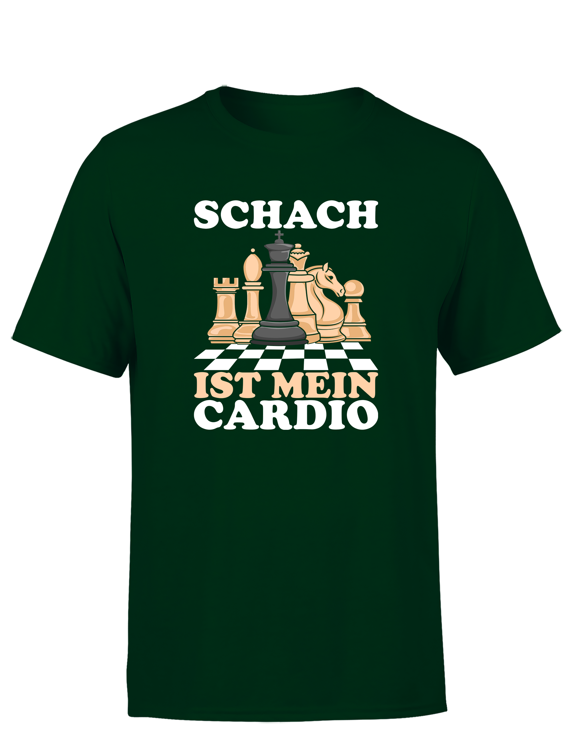 Schach macht klüger und süchtig – Herren T-Shirt im Retro Stil | Schach ist mein Cardio | Perfektes Männer Shirt für Schachspieler, Turniere, Freizeit & Geschenkidee