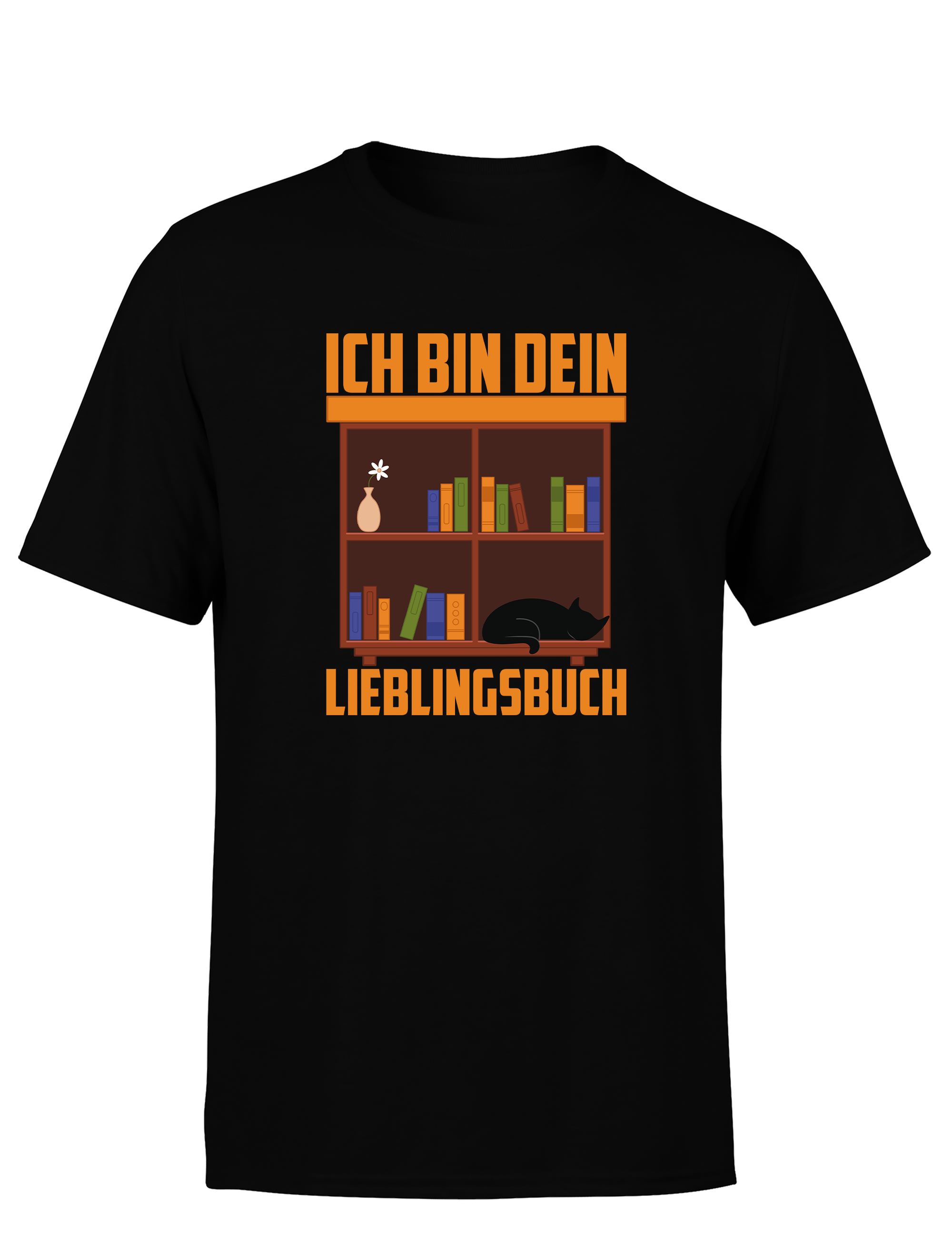 Ich bin dein Lieblingsbuch – Herren T-Shirt im Retro Stil | Lustiges Shirt für Leseratten, Bibliothek & Freizeit
