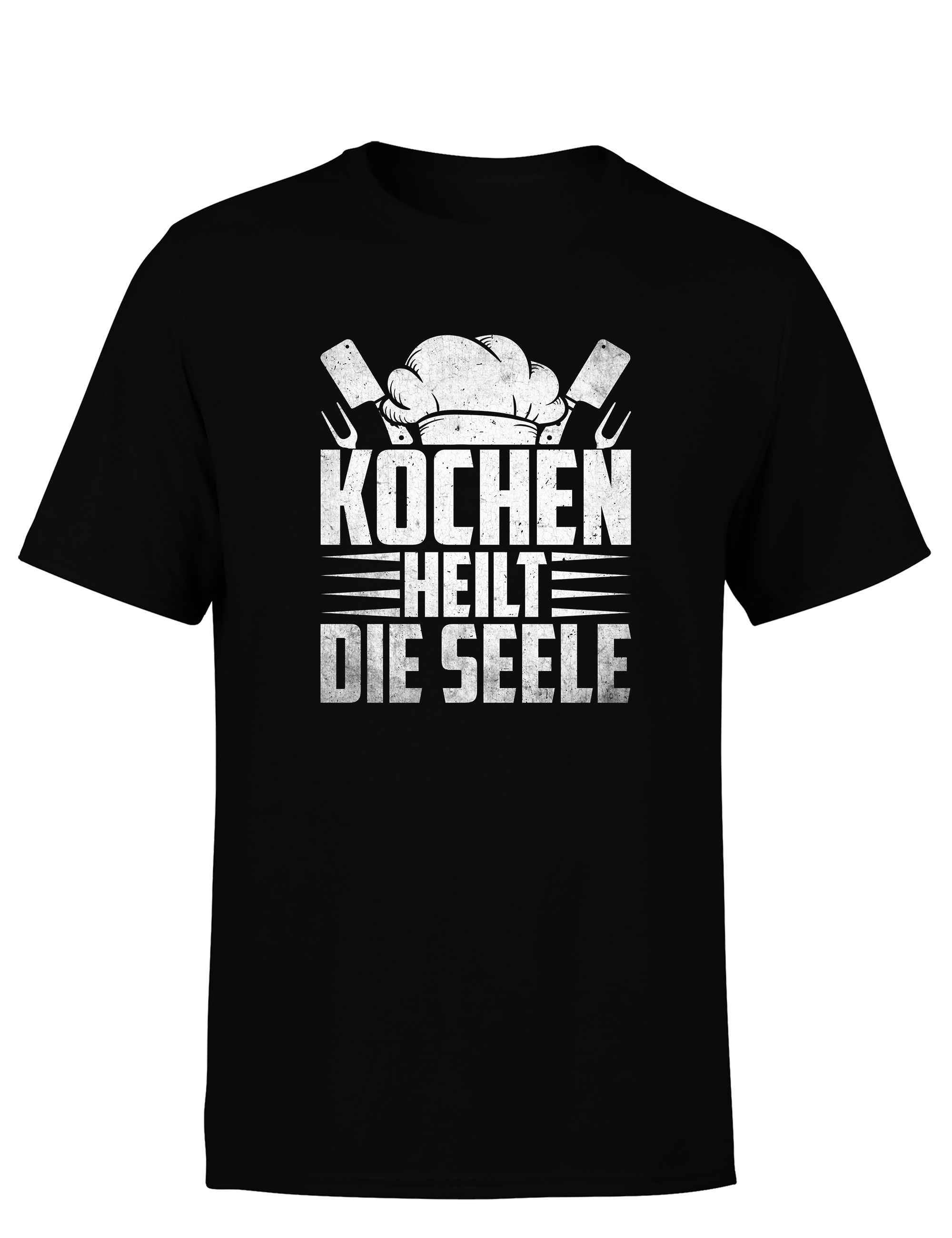 Herren T-Shirt „Feuer Pfanne Fertig“ | Lustiges Koch Shirt für Männer & Grillmeister (Copie)