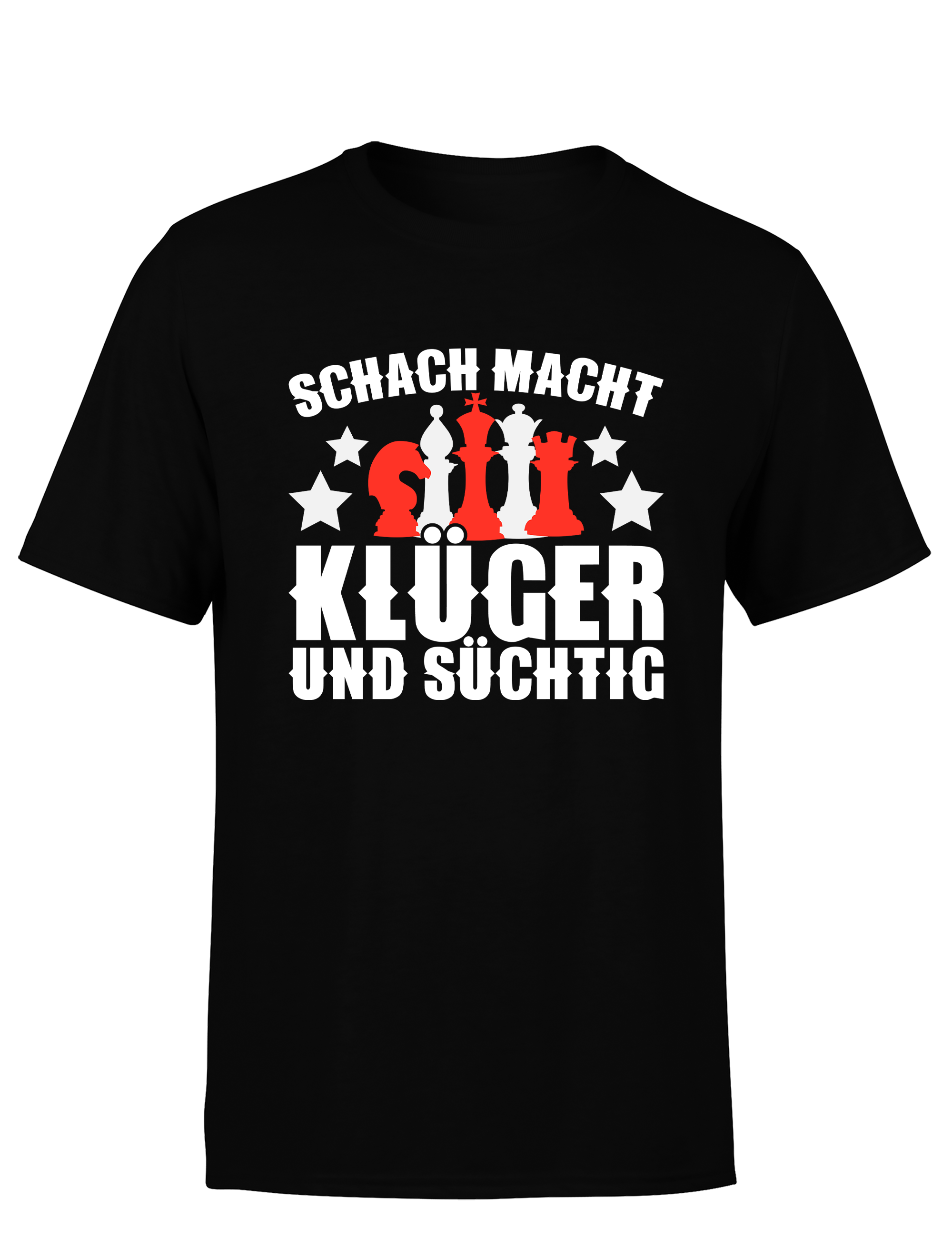 Schach macht klüger und süchtig – Herren T-Shirt im Retro Stil | Perfektes Männer Shirt für Schachspieler, Turniere, Freizeit & Geschenkidee (Copie)