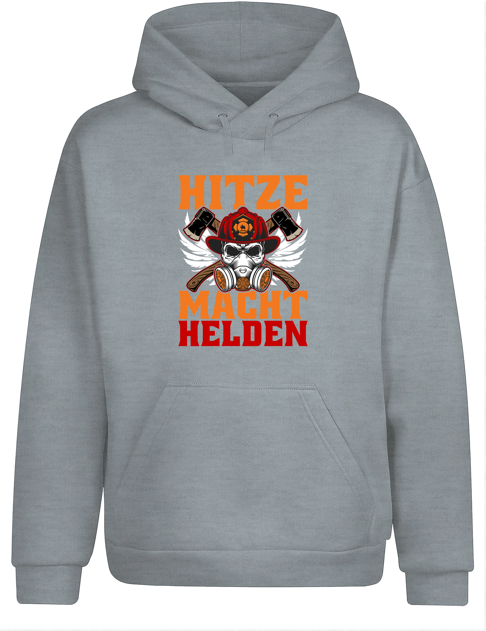 Hitze Macht Helden – Feuerwehr Hoodie | Warmer Kapuzenpullover für Firefighter & Einsatzhelden