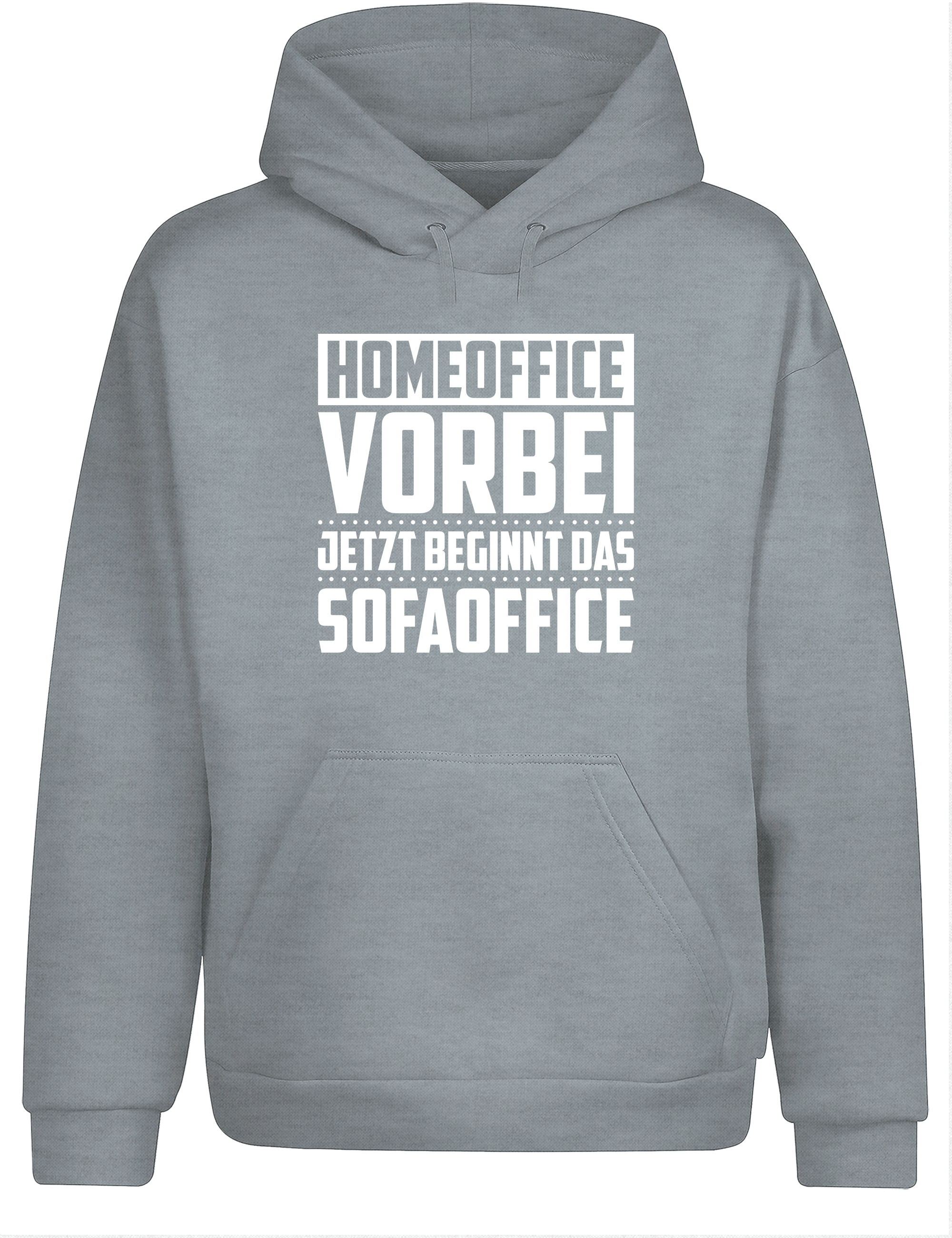 Homeoffice vorbei – Hoodie „Sofaoffice“ | Lustiger Kapuzenpullover für Couchliebhaber, Remote-Worker & Feierabend