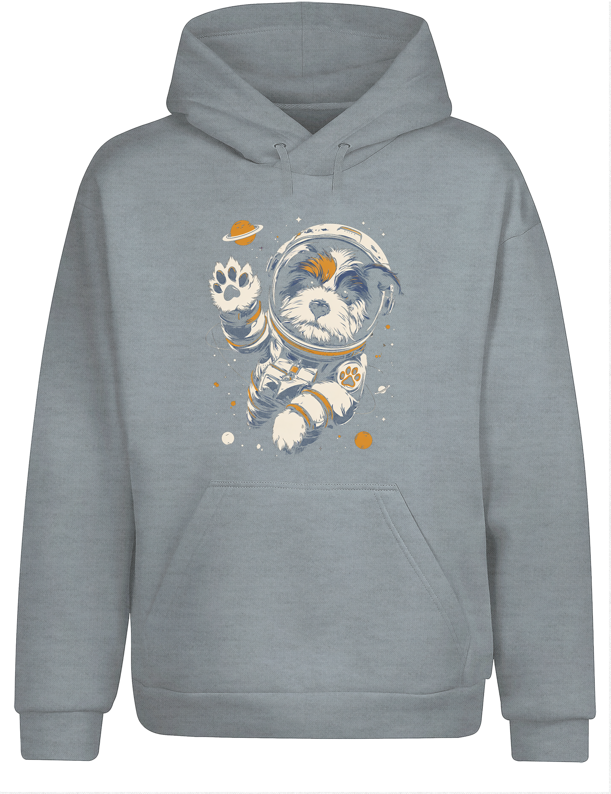 Unisex Hoodie Astronaut Hund im Weltall | Lustiger Space Hunde Hoodie