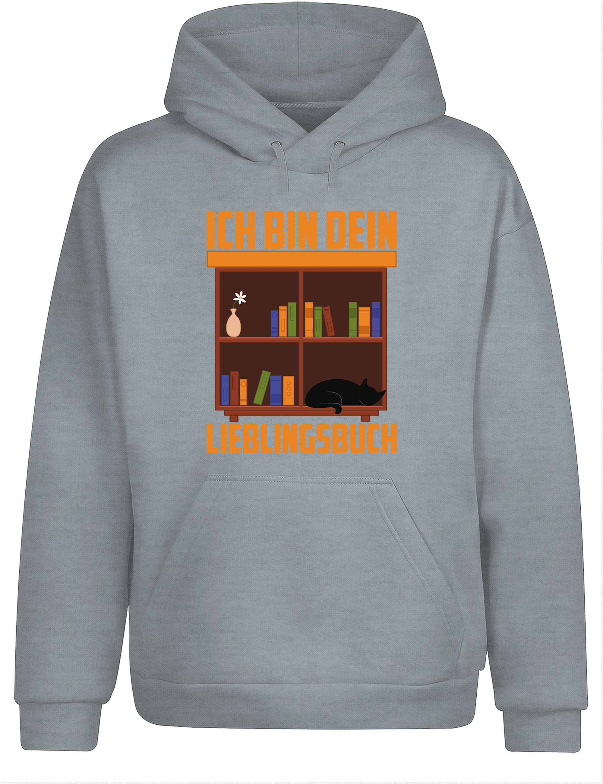 Ich bin dein Lieblingsbuch – Hoodie im Retro Stil | Lustiger Kapuzenpullover für Bücherfreunde, Lesen & Freizeit