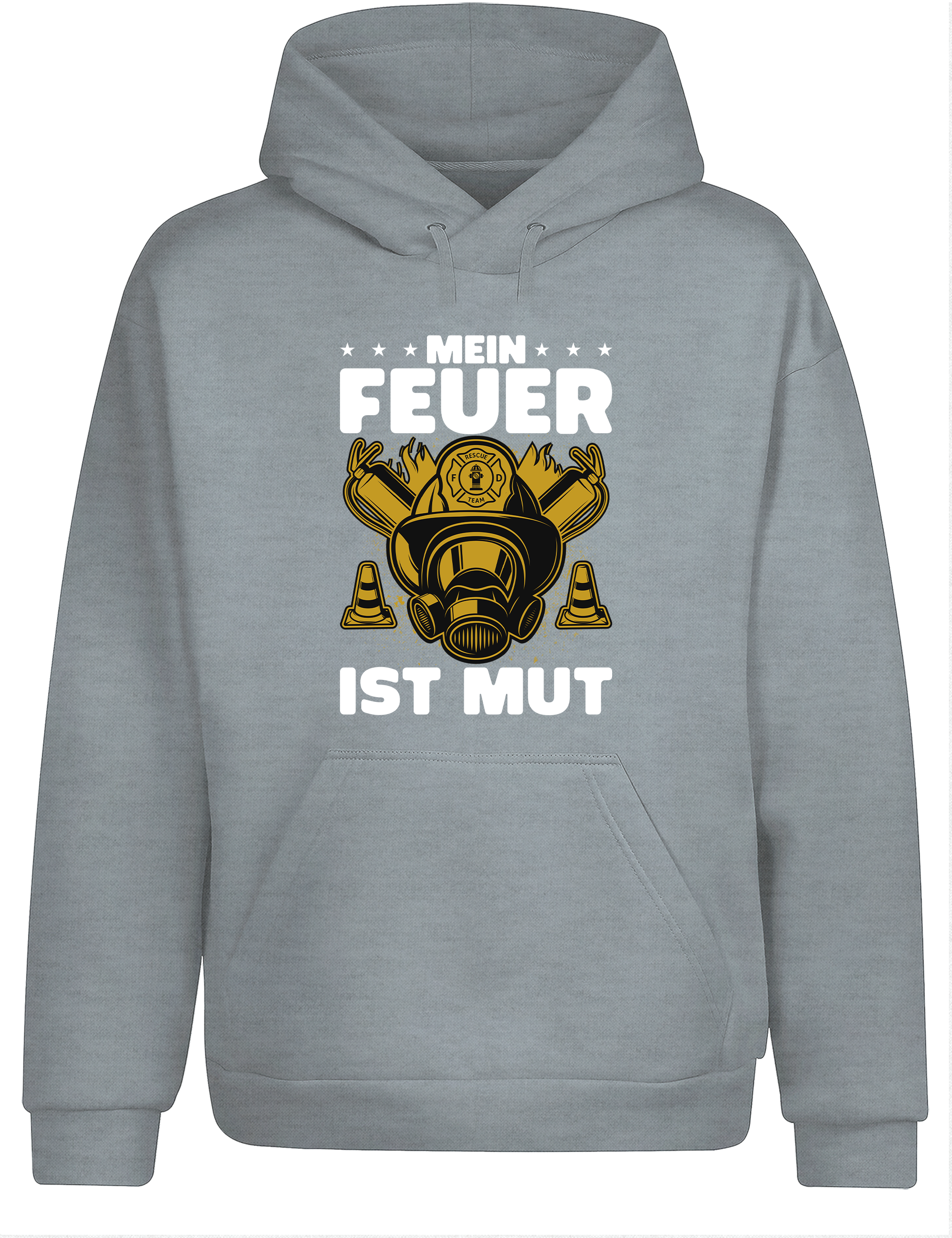 Unisex Hoodie Mein Feuer ist Mut | Feuerwehr Hoodie mit starkem Statement