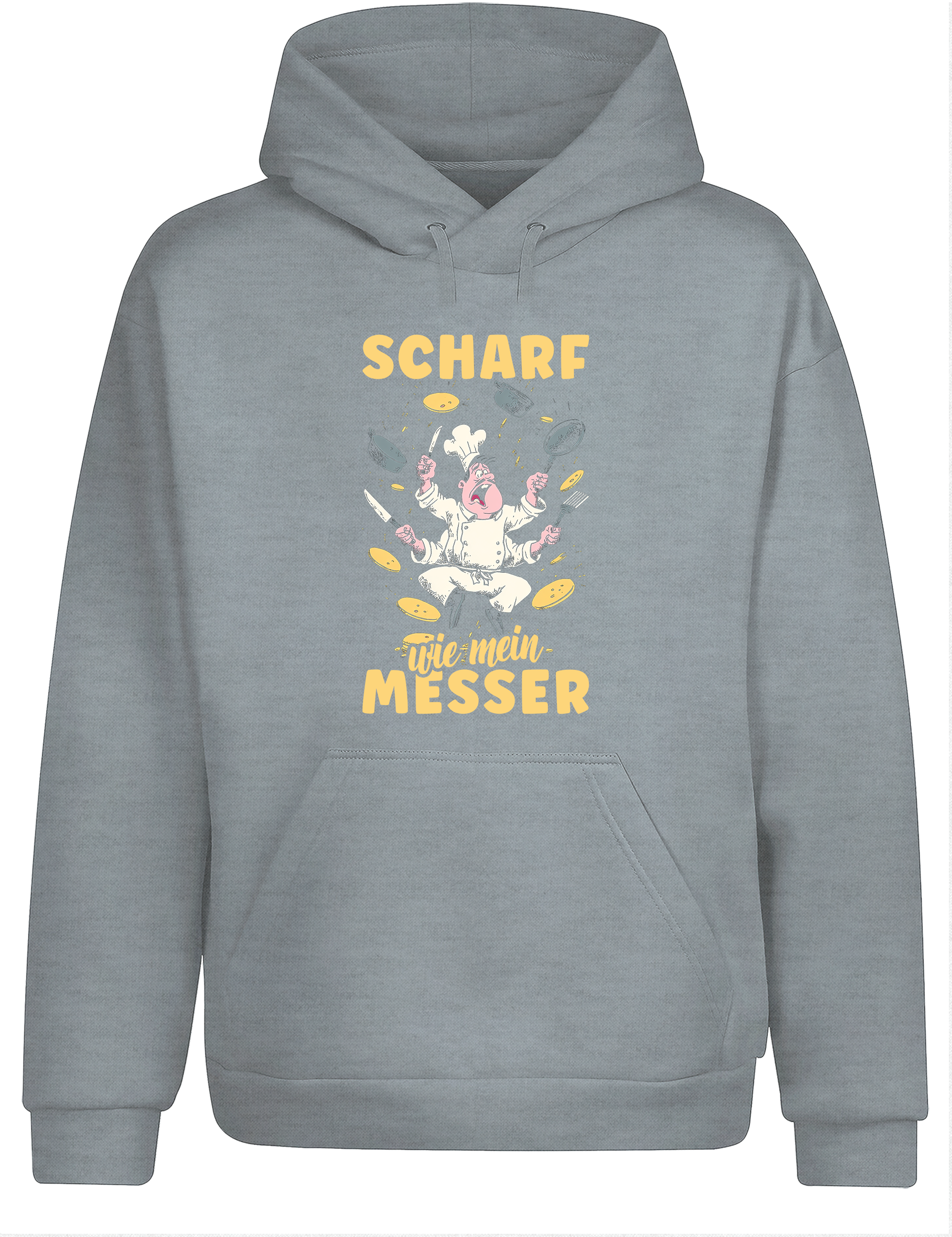 Unisex Hoodie „Scharf wie mein Messer“ | Cooler Koch Hoodie für Küche & Grill