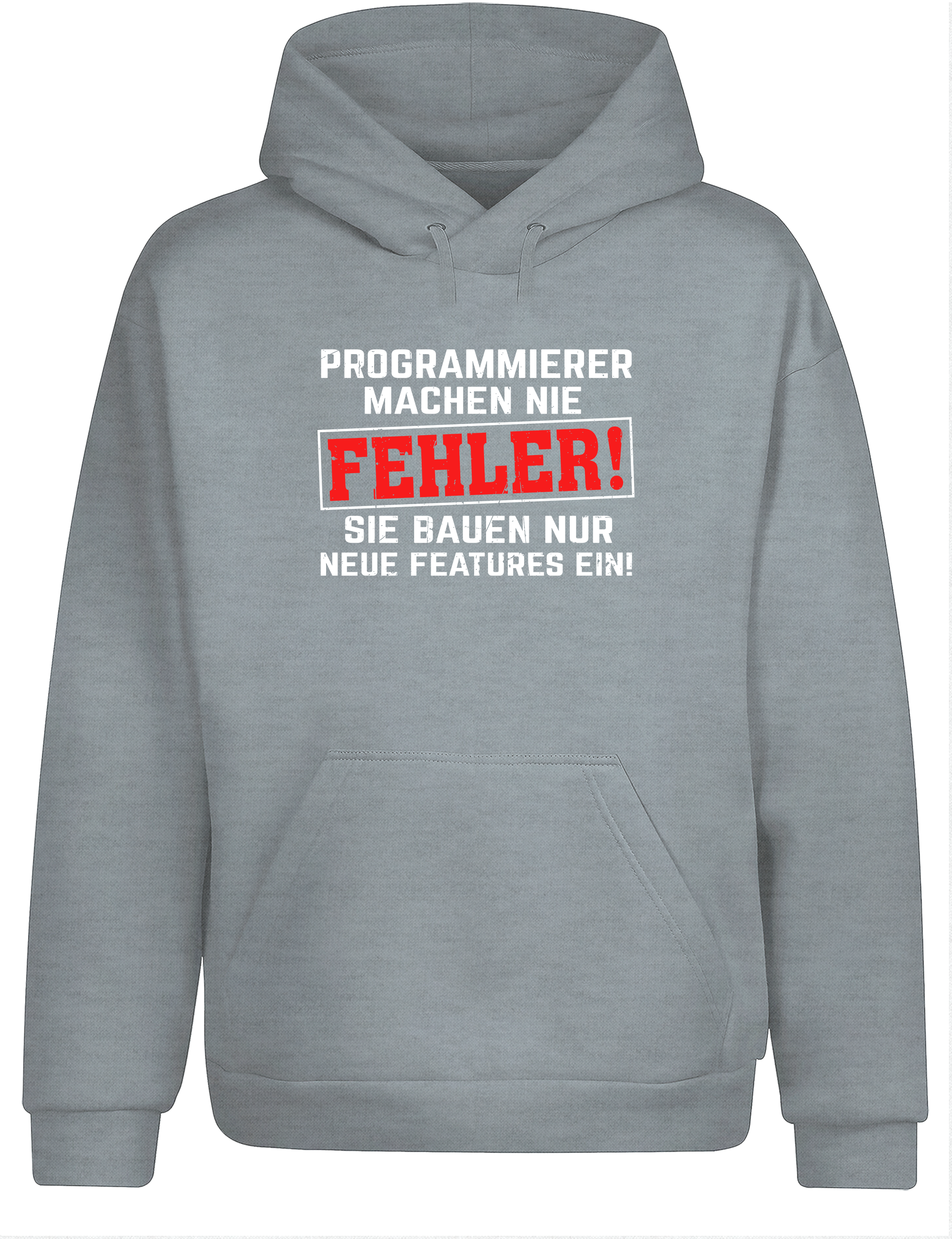 Programmierer machen nie Fehler – Hoodie im Retro Stil | Lustiger Kapuzenpullover für Entwickler, Coder & IT-Fans