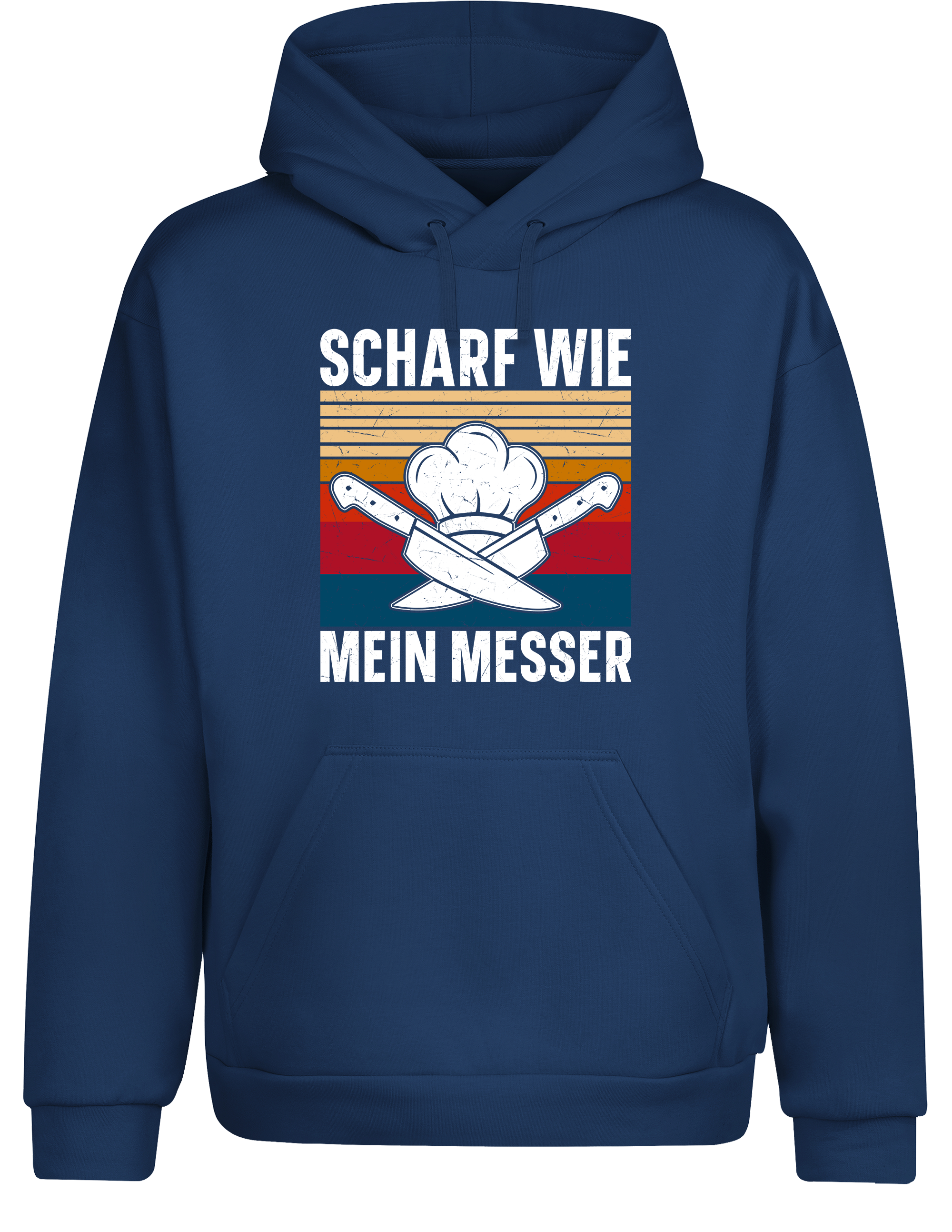 Unisex Hoodie „Scharf wie mein Messer“ | Lustiger Koch Hoodie für Küche & Grill