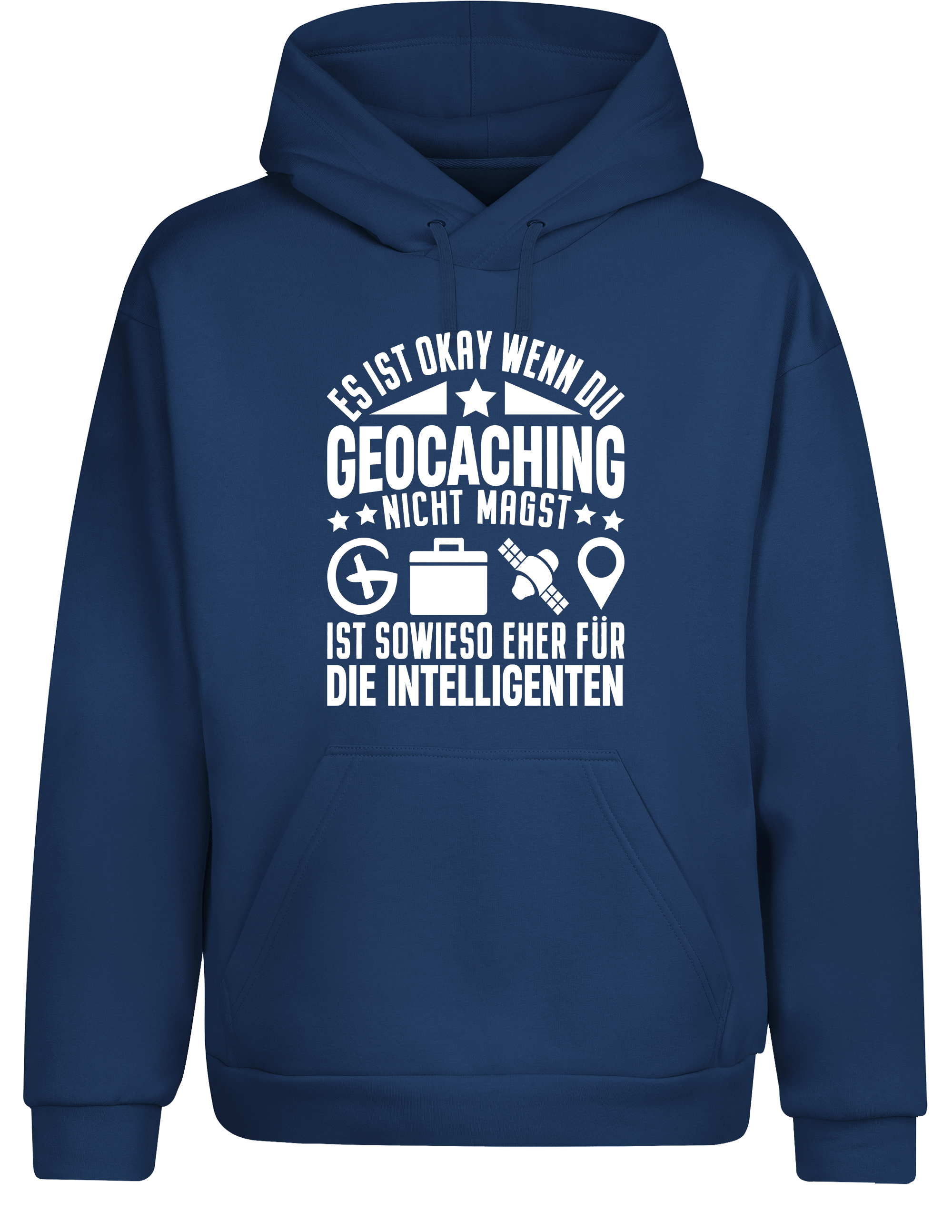 Es ist okay, wenn du Geocaching nicht magst – Hoodie im Retro Stil | Lustiger Kapuzenpullover für Geocacher, Schatzsucher & Outdoor-Fans