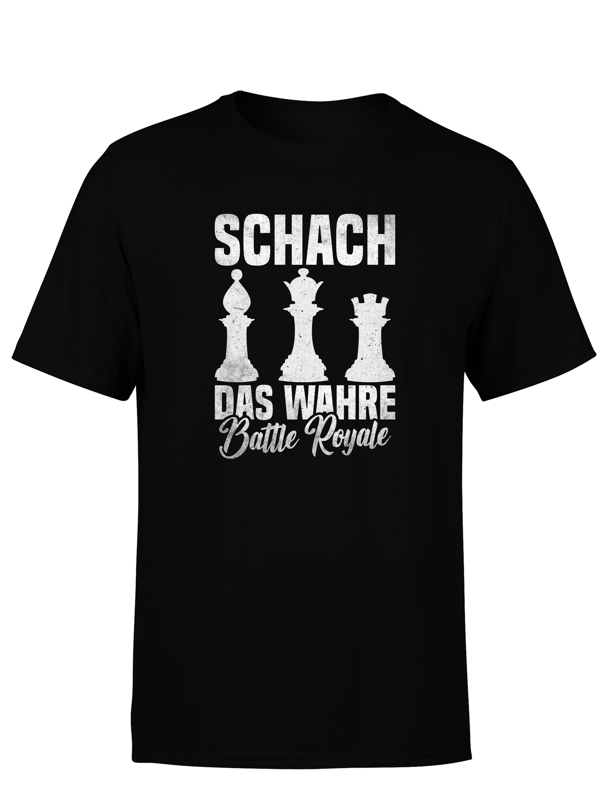 chach das wahre Battle Royale – Herren T-Shirt im Retro Stil | Perfektes Männer Shirt für Schachspieler, Turniere, Freizeit & Geschenkidee