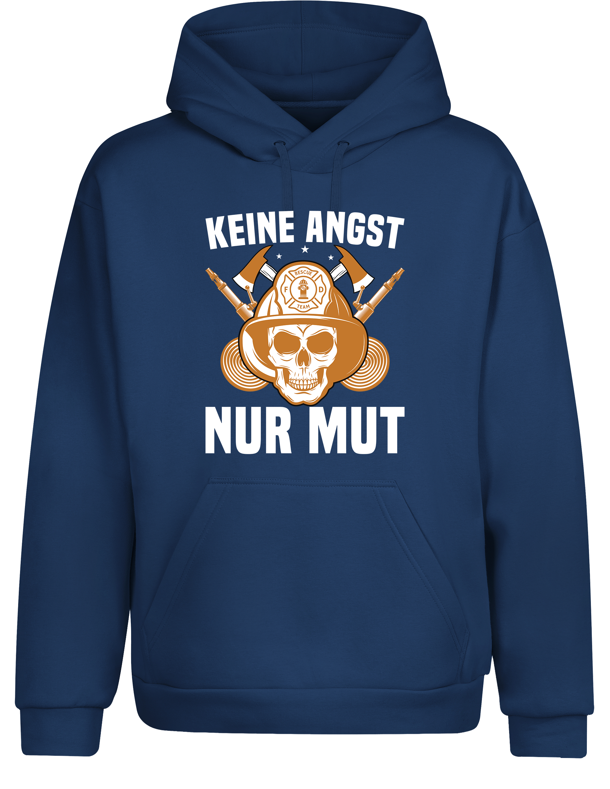 Unisex Hoodie Keine Angst Nur Mut | Feuerwehr Hoodie mit starkem Statement