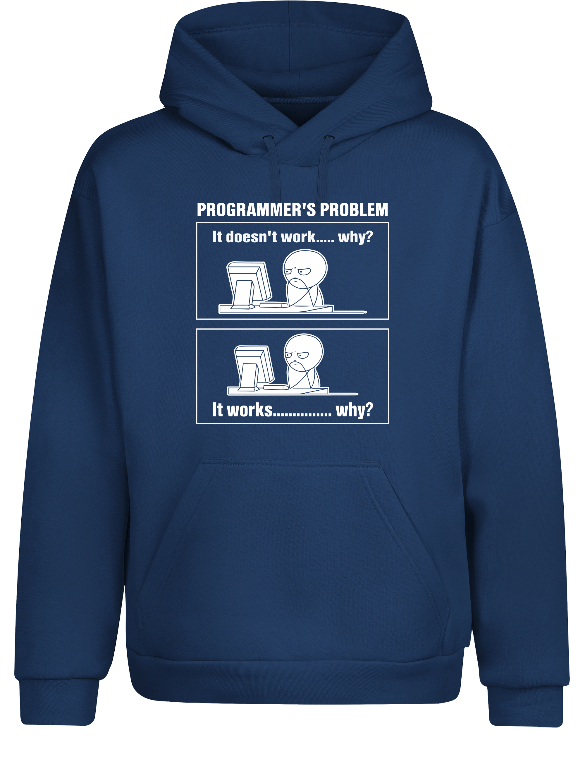 Programmer’s Problem – Hoodie im Retro Stil | Lustiger Kapuzenpullover für Entwickler, Coder & IT-Fans