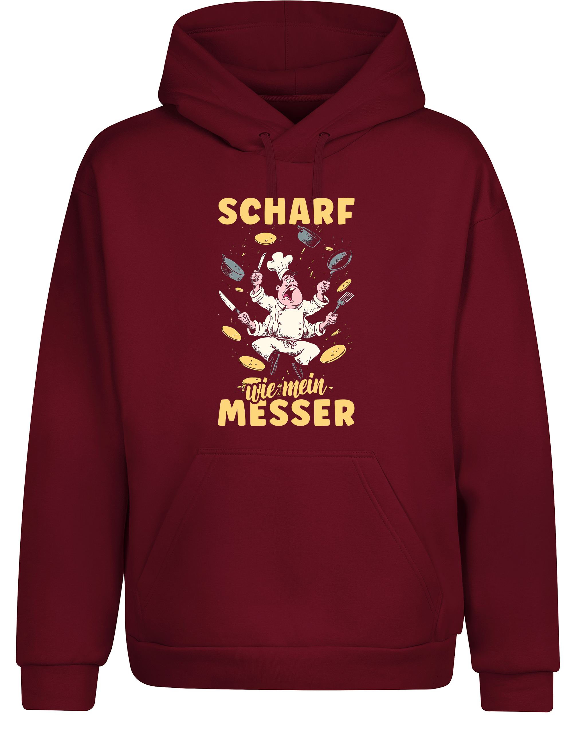 Unisex Hoodie „Scharf wie mein Messer“ | Cooler Koch Hoodie für Küche & Grill