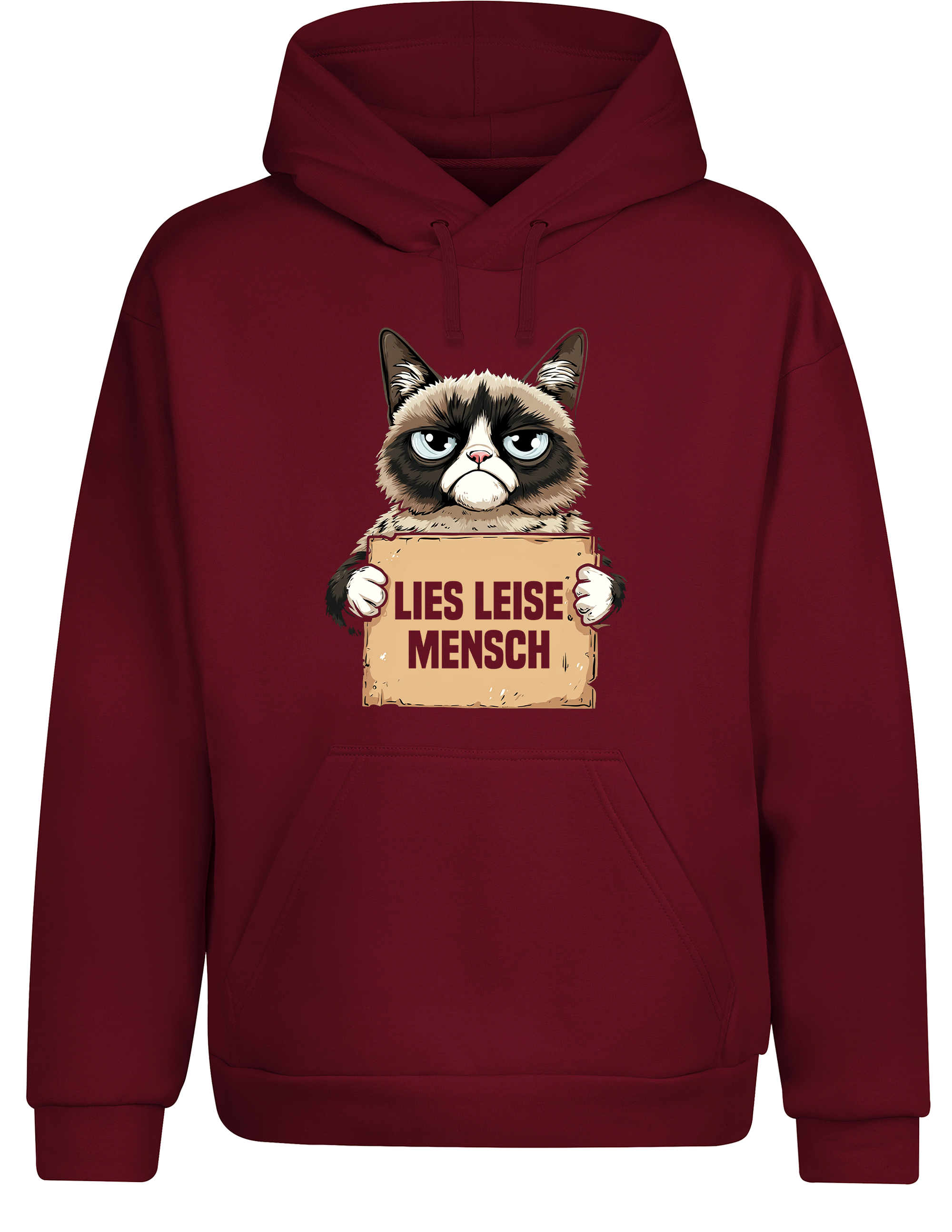Lies leise Mensch – Hoodie im Retro Stil | Perfekter Kapuzenpullover für Leseratten, Bücherwürmer & Geschenkidee