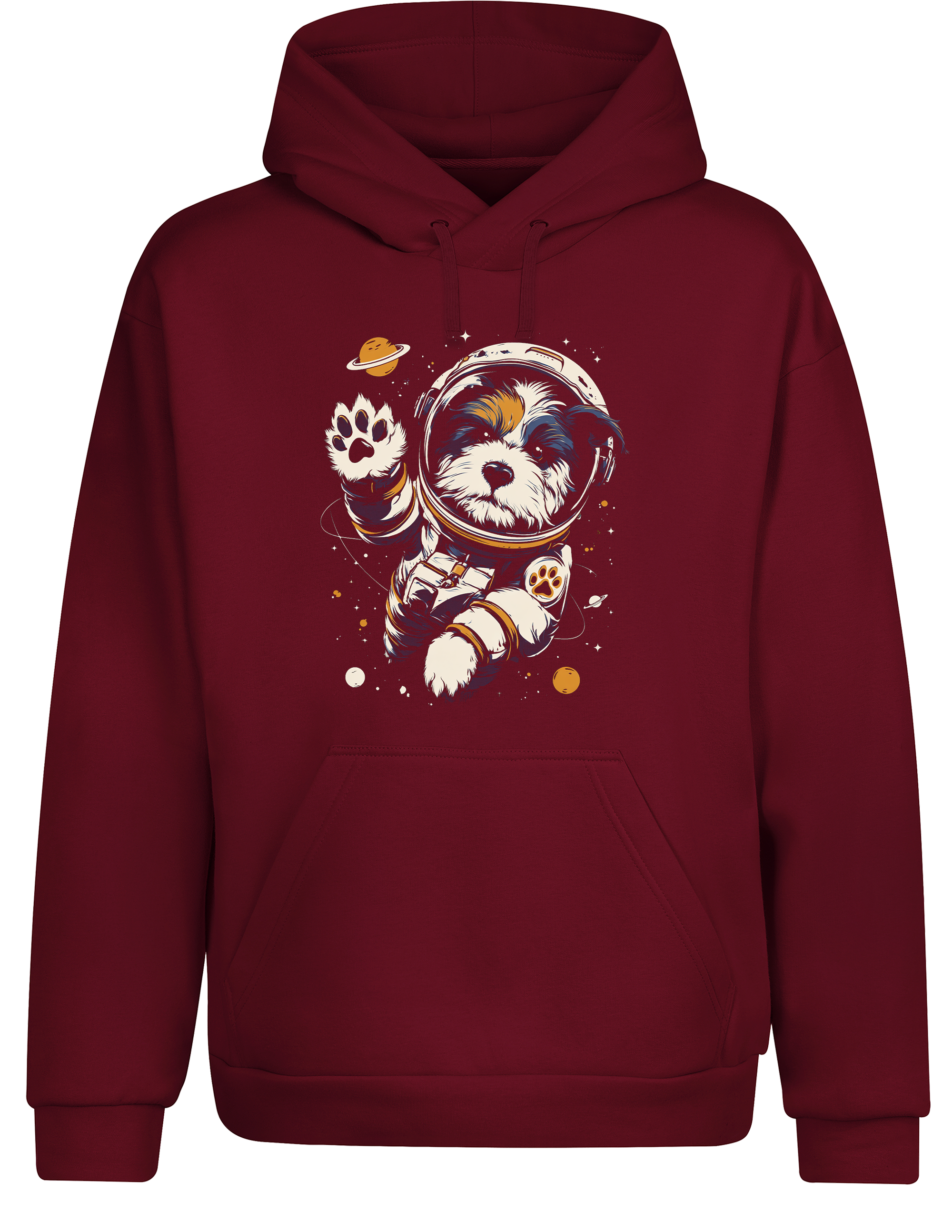 Unisex Hoodie Astronaut Hund im Weltall | Lustiger Space Hunde Hoodie