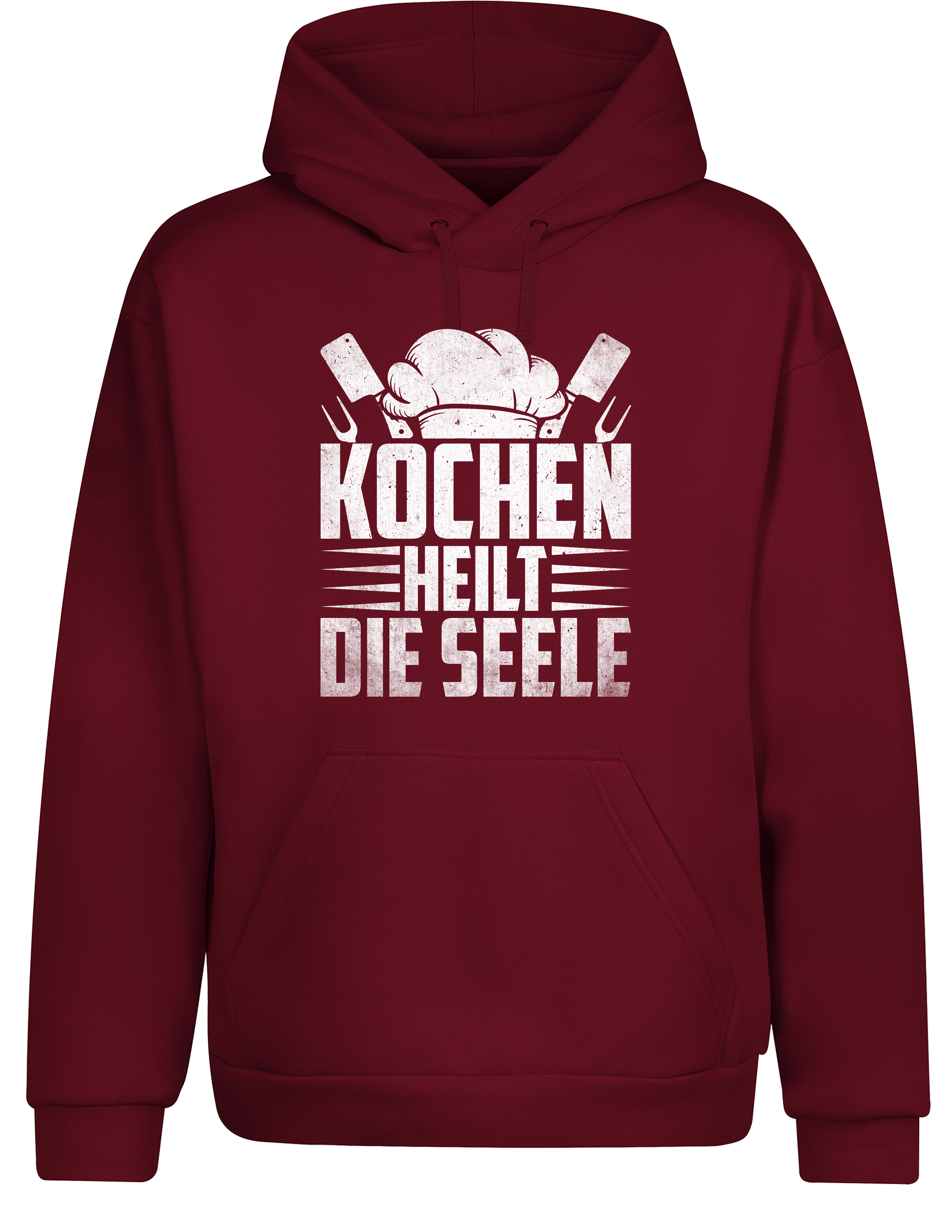 Unisex Hoodie „Kochen heilt die Seele“ | Gemütlicher Koch Hoodie für Küche & Freizeit