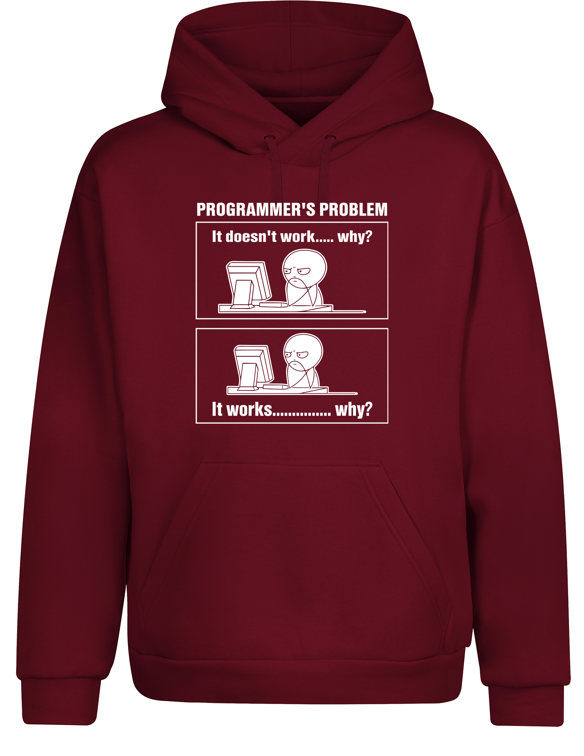 Programmer’s Problem – Hoodie im Retro Stil | Lustiger Kapuzenpullover für Entwickler, Coder & IT-Fans