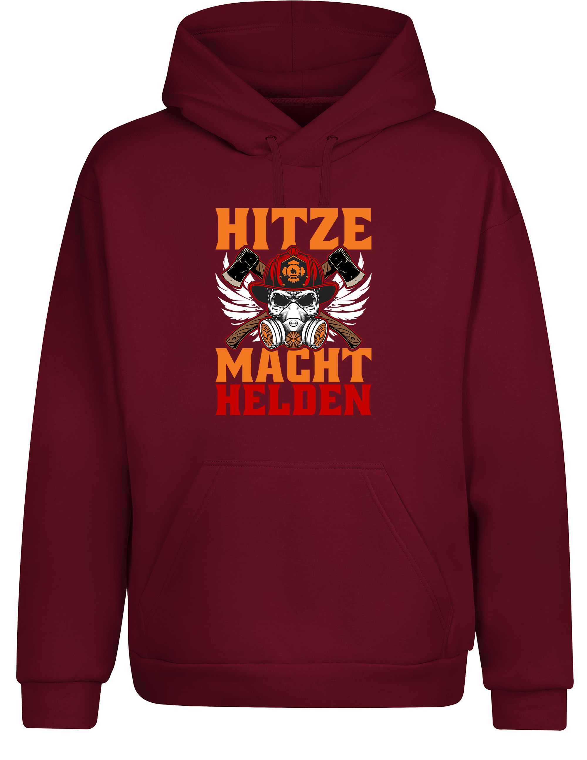 Hitze Macht Helden – Feuerwehr Hoodie | Warmer Kapuzenpullover für Firefighter & Einsatzhelden
