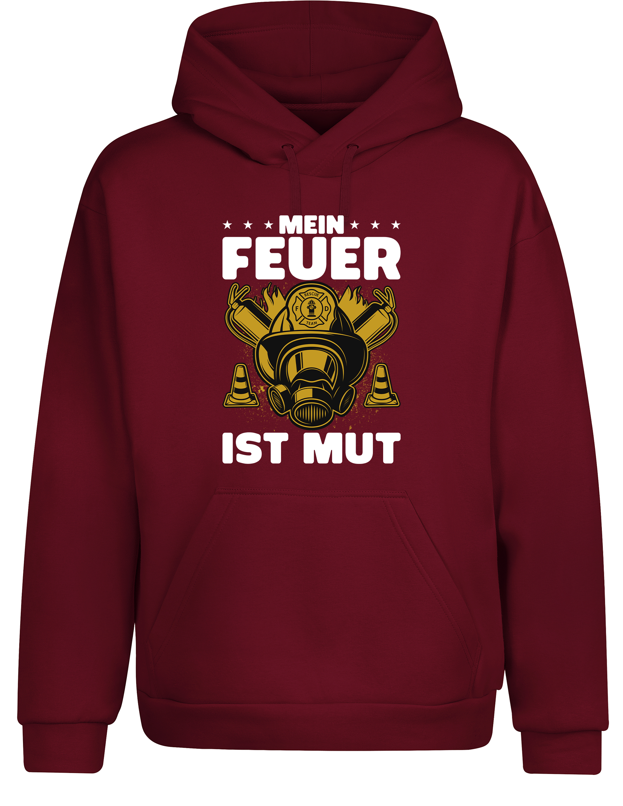 Unisex Hoodie Mein Feuer ist Mut | Feuerwehr Hoodie mit starkem Statement