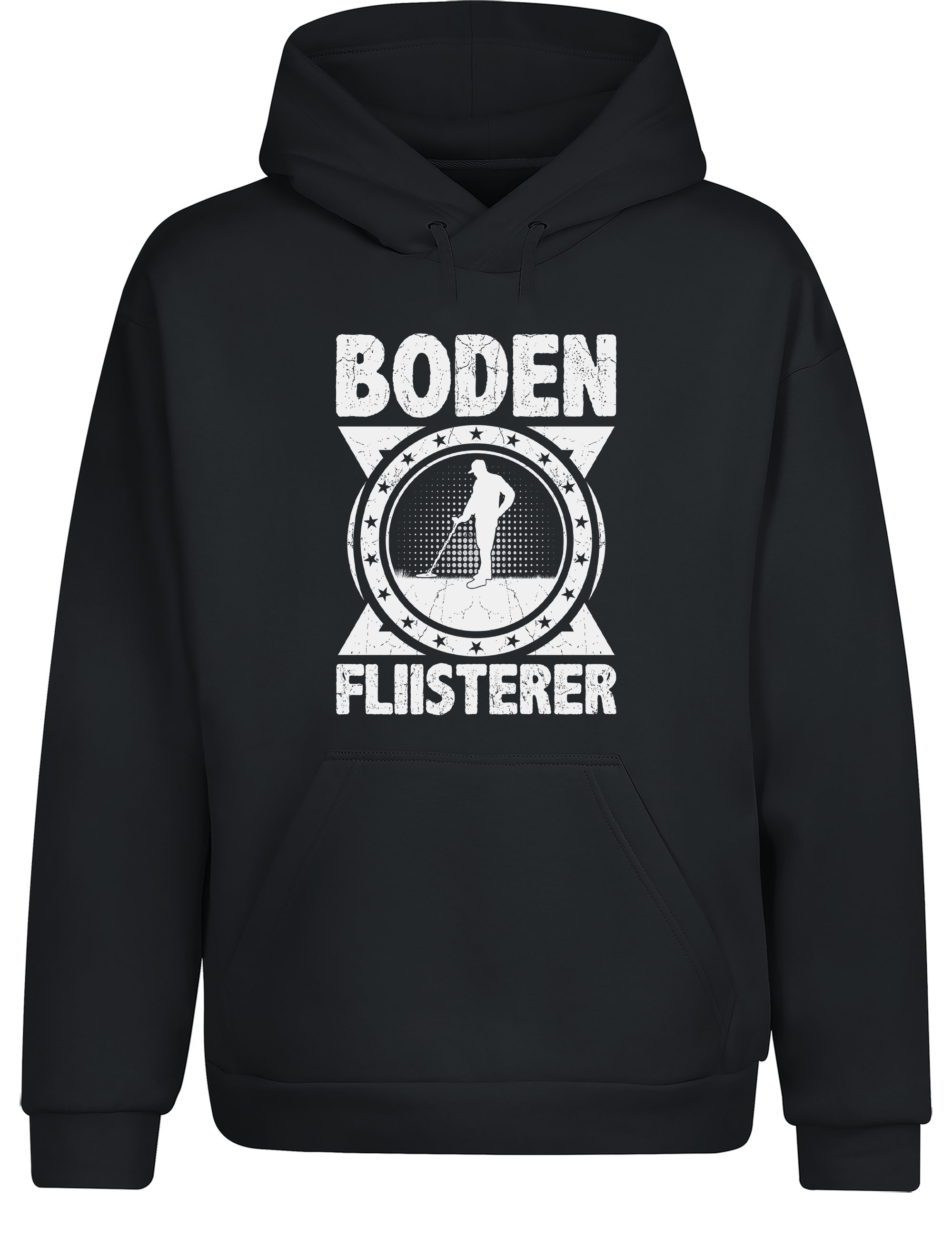 Bodenflüsterer – Hoodie im Retro Stil | Lustiger Kapuzenpullover für Schatzsucher, Sondler & Freizeit