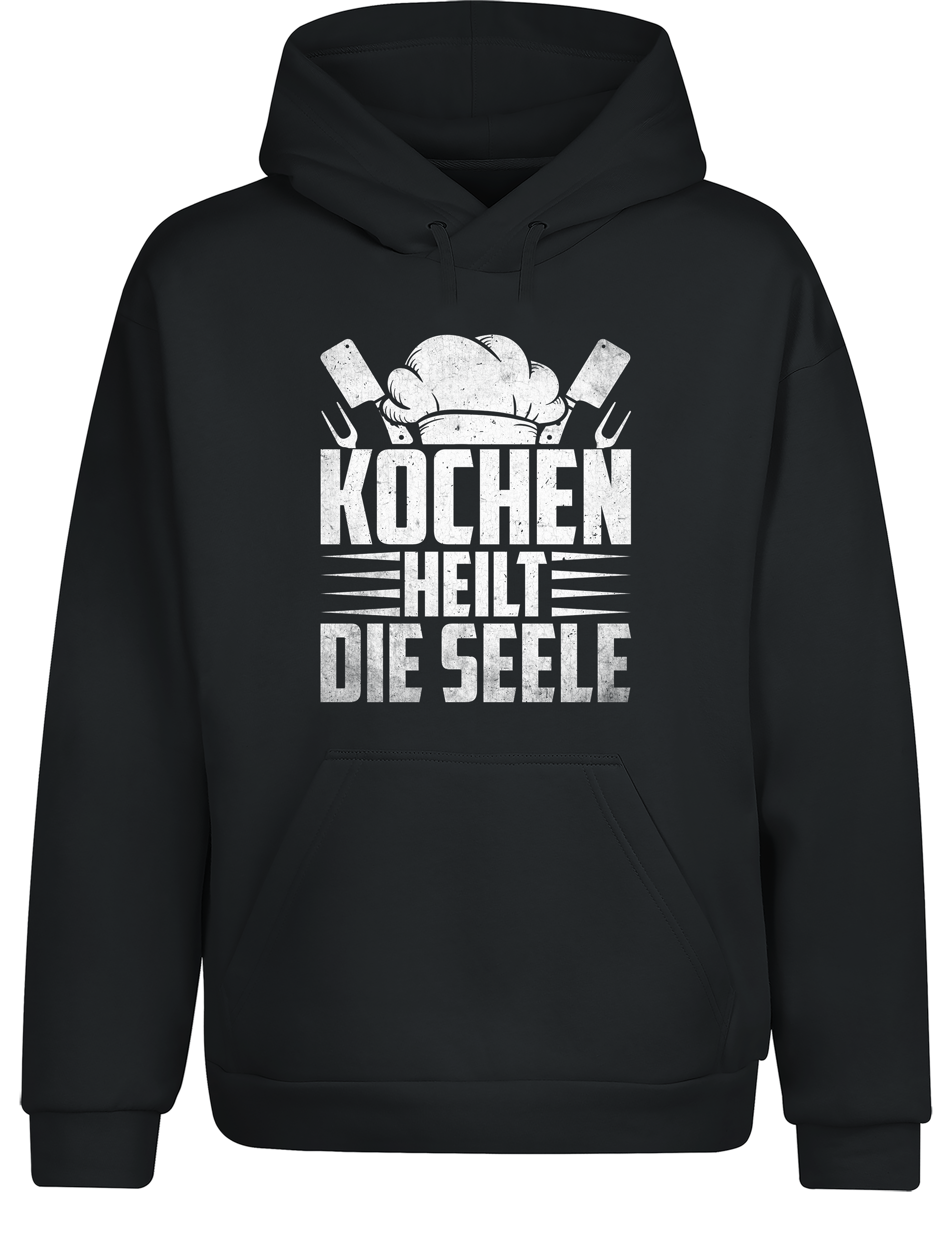 Unisex Hoodie „Kochen heilt die Seele“ | Gemütlicher Koch Hoodie für Küche & Freizeit