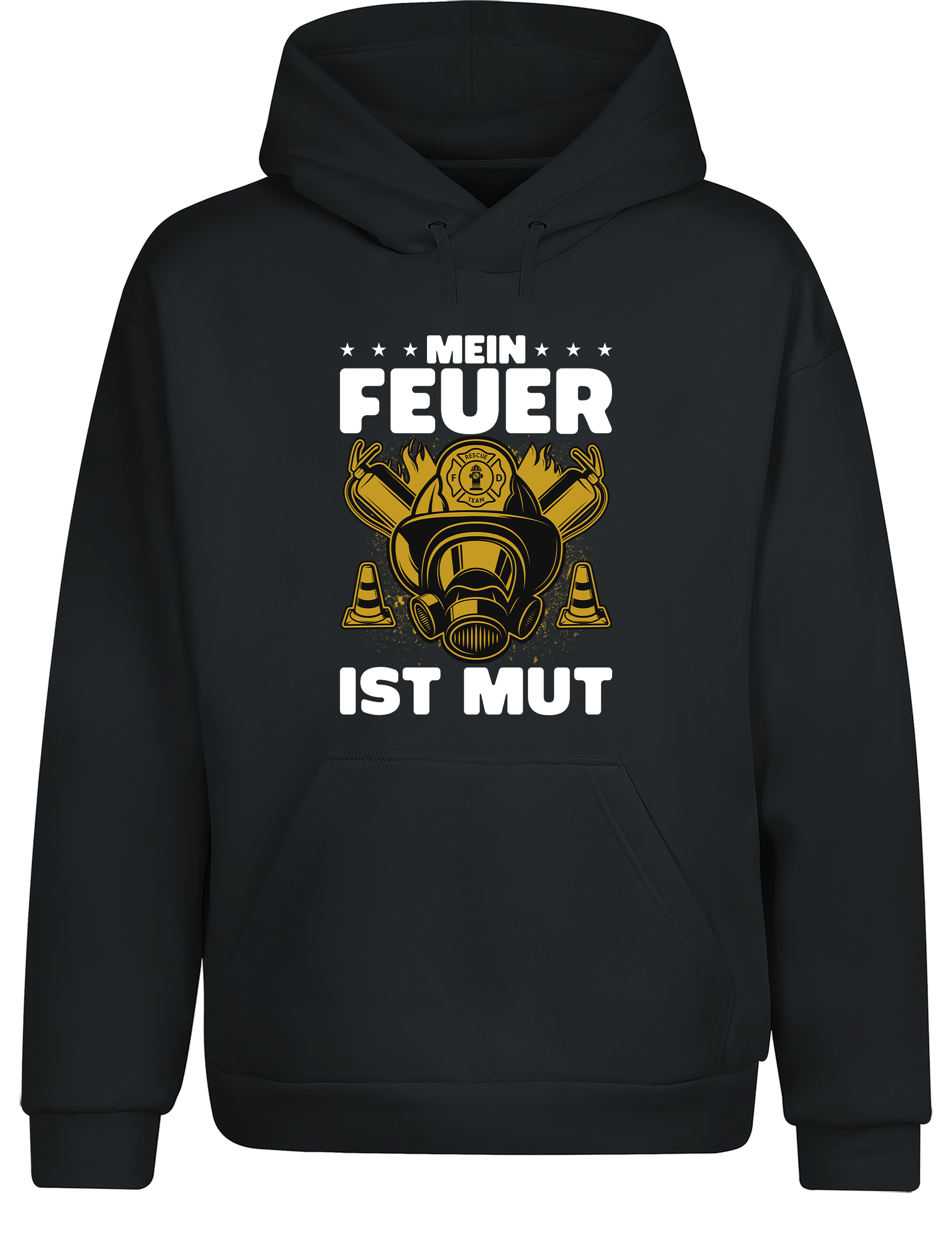 Unisex Hoodie Mein Feuer ist Mut | Feuerwehr Hoodie mit starkem Statement