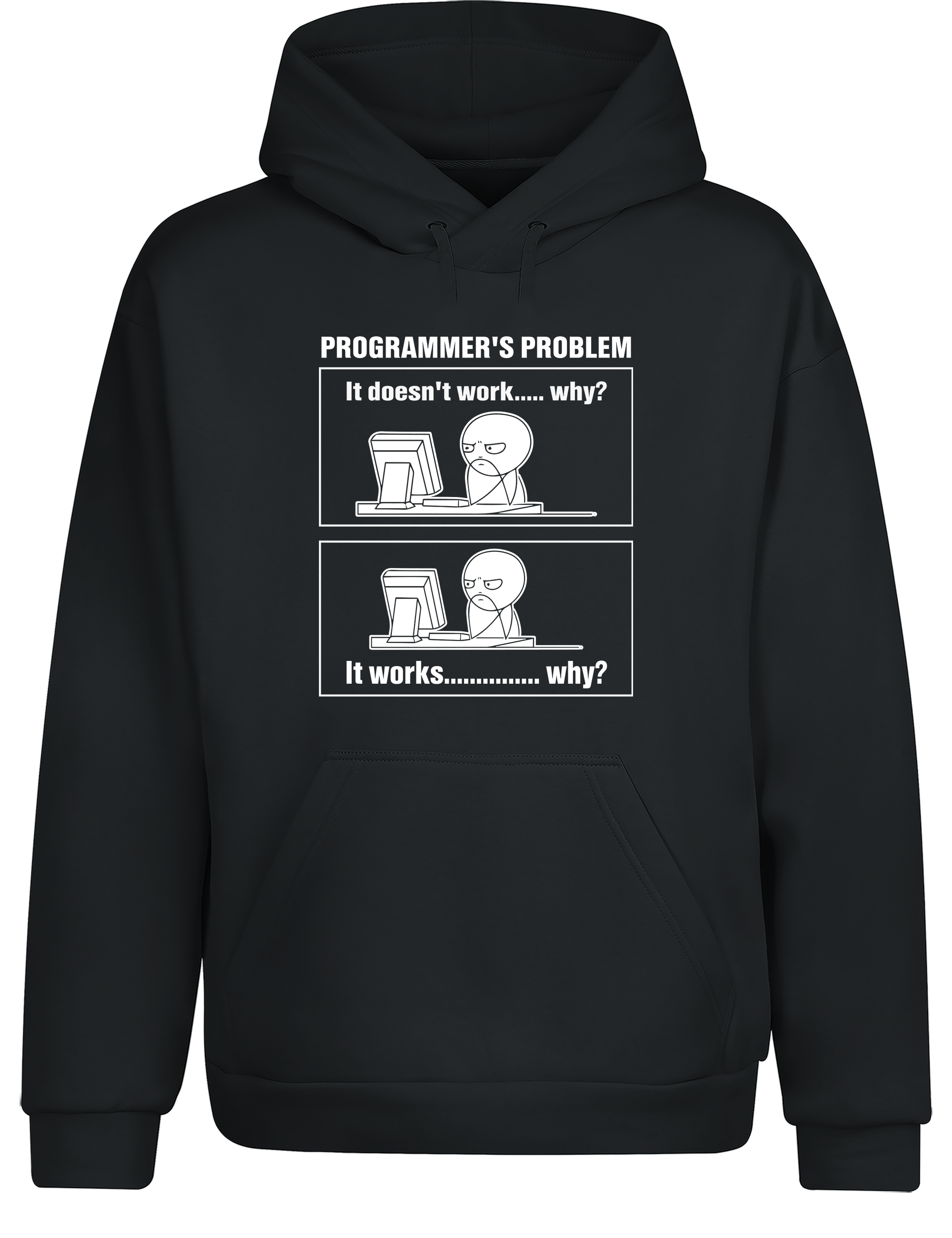 Programmer’s Problem – Hoodie im Retro Stil | Lustiger Kapuzenpullover für Entwickler, Coder & IT-Fans