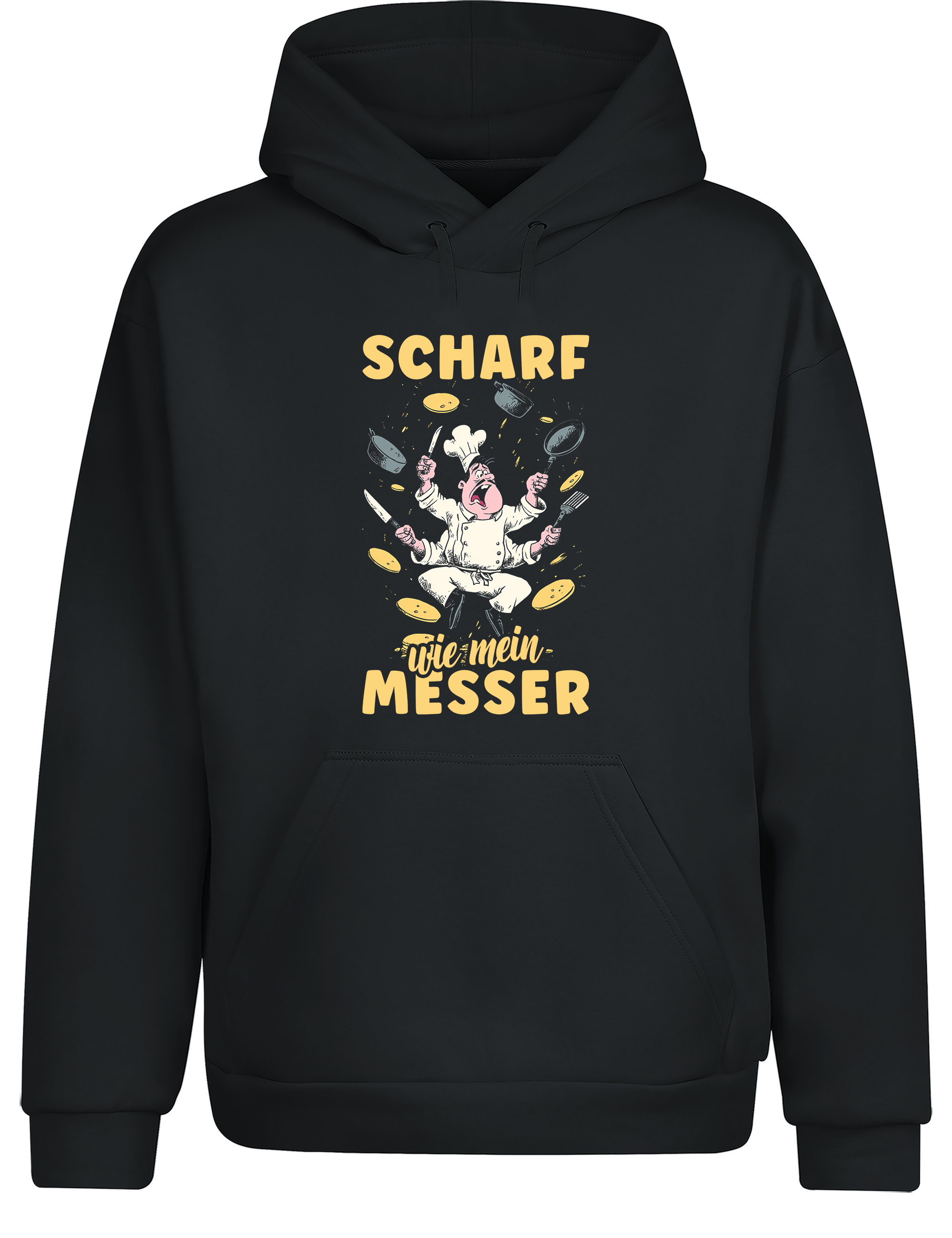 Unisex Hoodie „Scharf wie mein Messer“ | Cooler Koch Hoodie für Küche & Grill