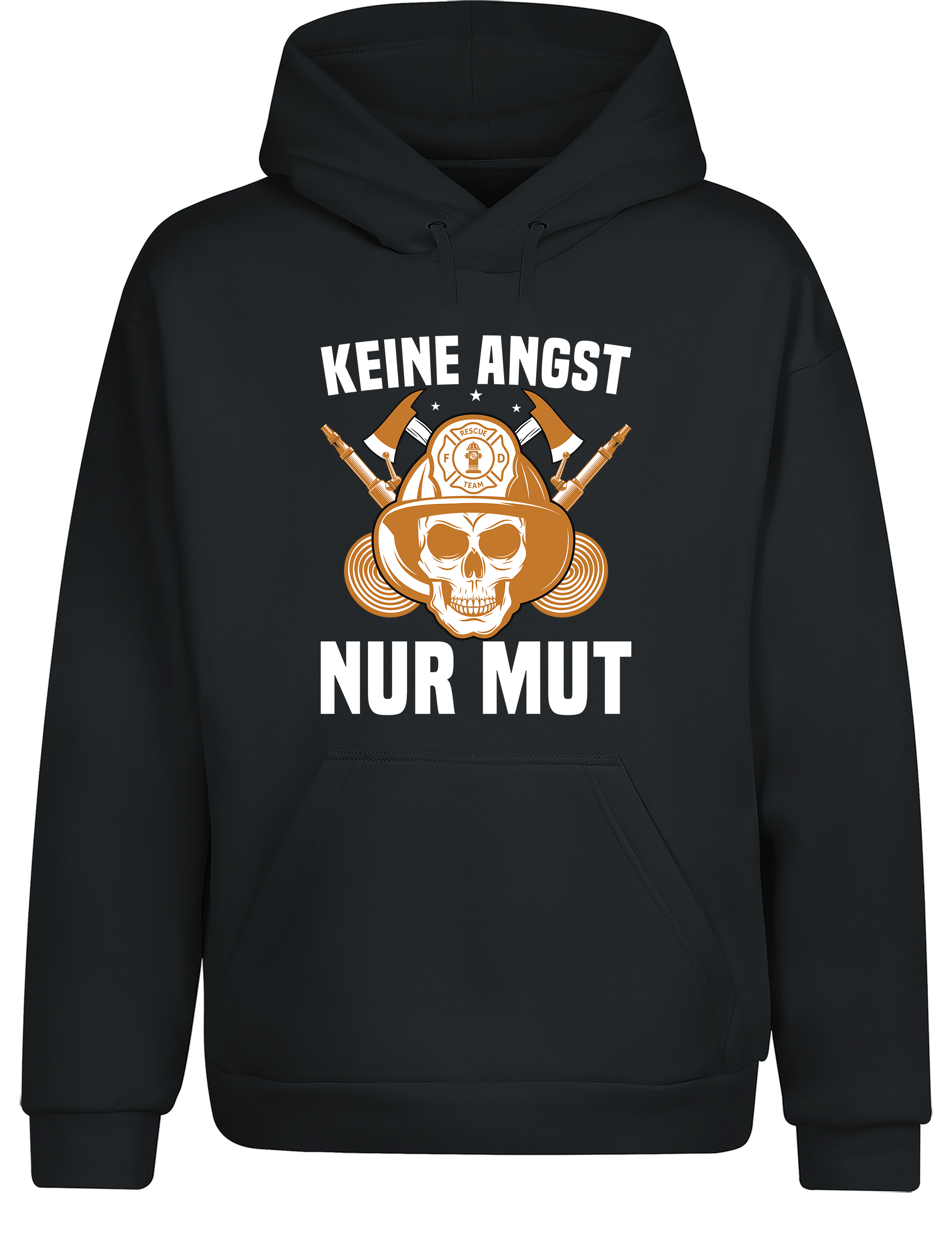 Unisex Hoodie Keine Angst Nur Mut | Feuerwehr Hoodie mit starkem Statement
